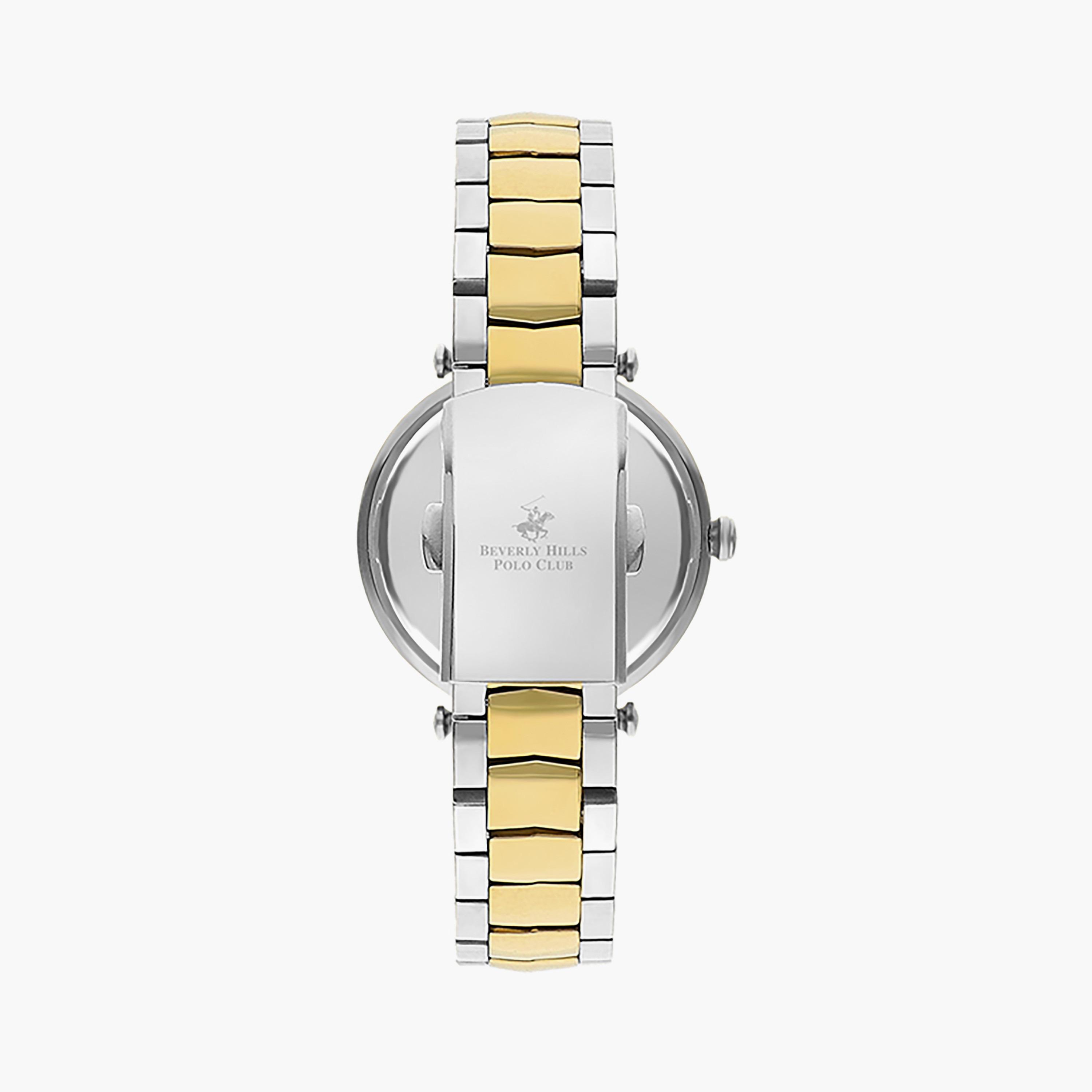  BP3352X.220 | ساعة بيفرلي هيلز بولو كلوب بسوار من ستانلس ستيل ذو كرونوغراف ذهبي وفضي للنساء-women-watchesandjewellery-watches-image-3