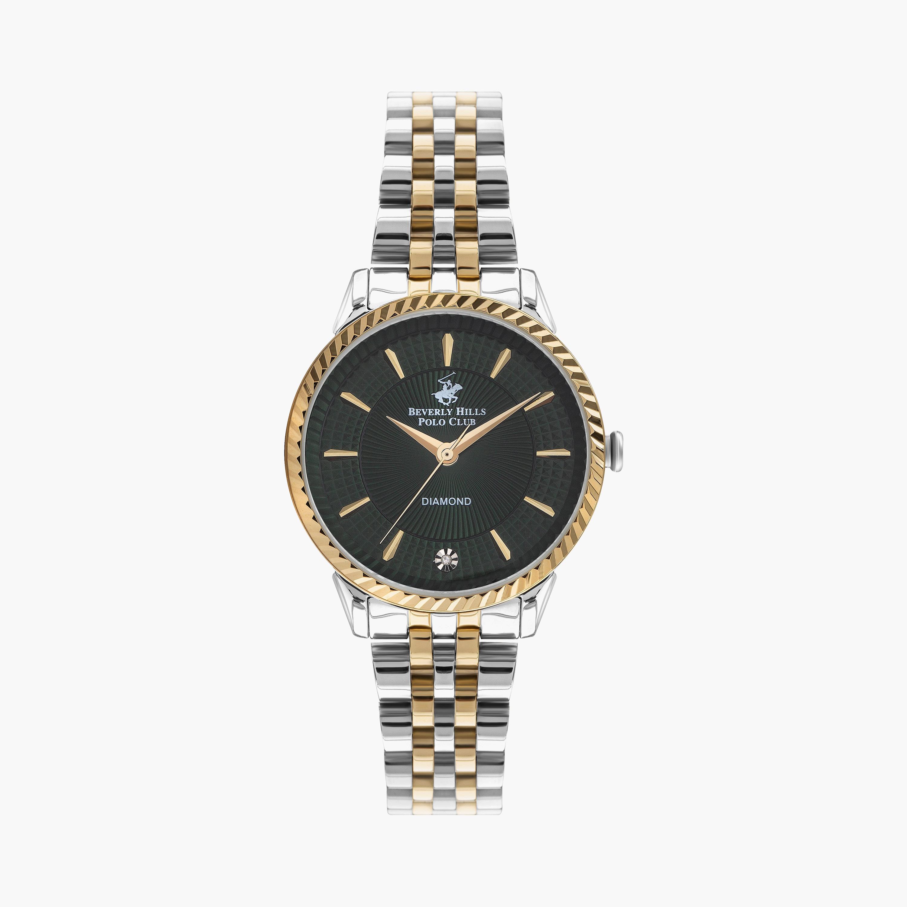  BP3357X.270 | ساعة بيفرلي هيلز بولو كلوب للنساء ذو انالوج فضي وذهبي بسوار من ستانلس ستيل-women-watchesandjewellery-watches-image-1