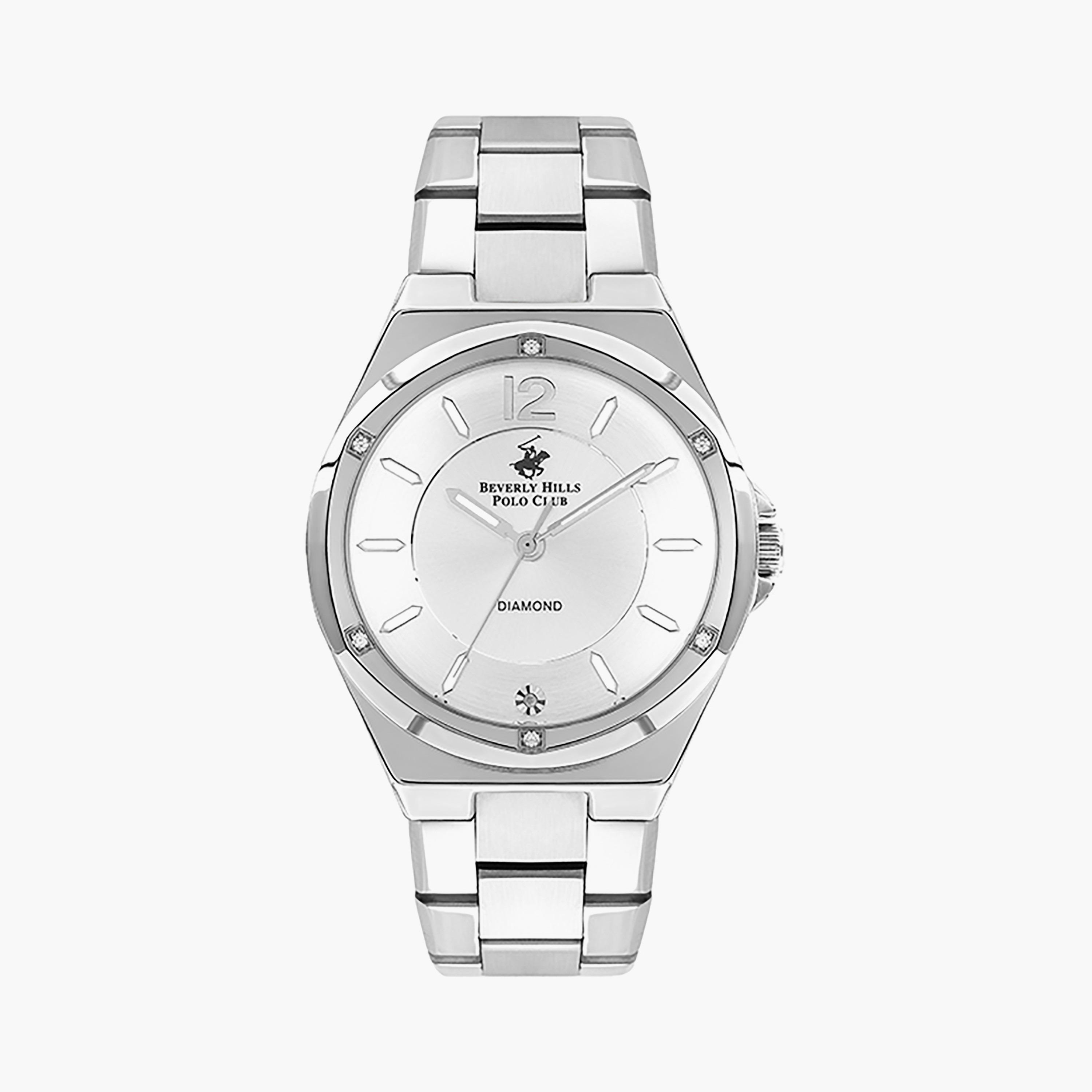  BP3351X.330 | ساعة بيفرلي هيلز بولو كلوب للنساء ذو انالوج فضي بسوار من ستانلس ستيل-women-watchesandjewellery-watches-image-1