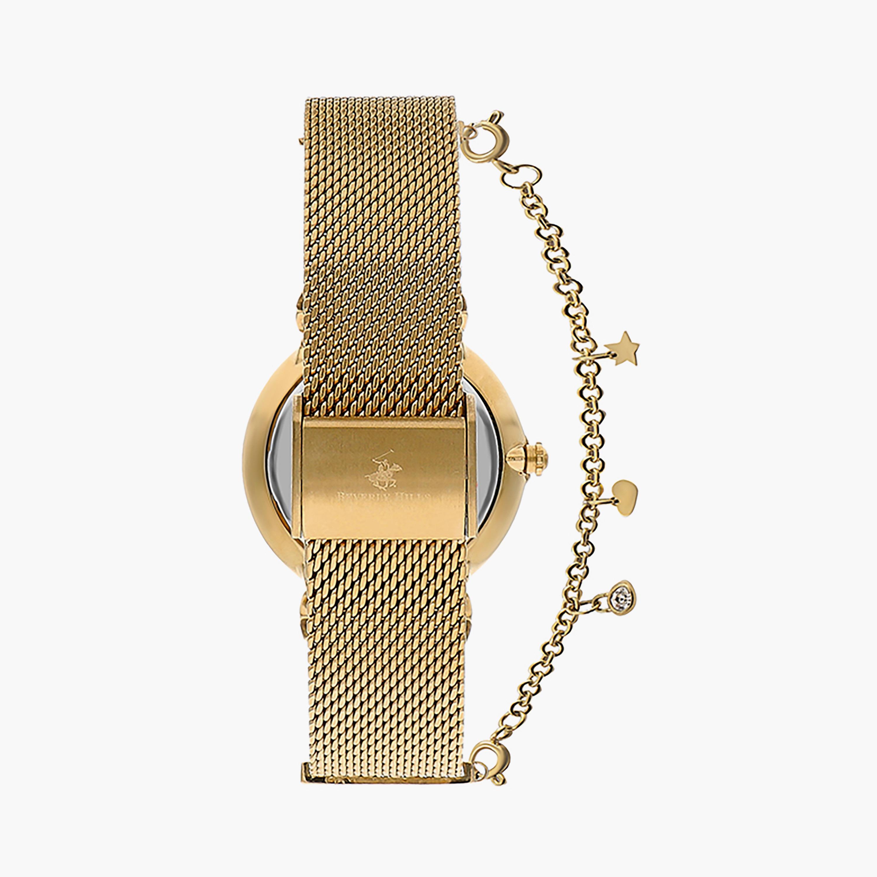  BP3363C.130 | ساعة بيفرلي هيلز بولو كلوب ذات أنالوج ذهبي بسوار شبكي-women-watchesandjewellery-watches-image-3