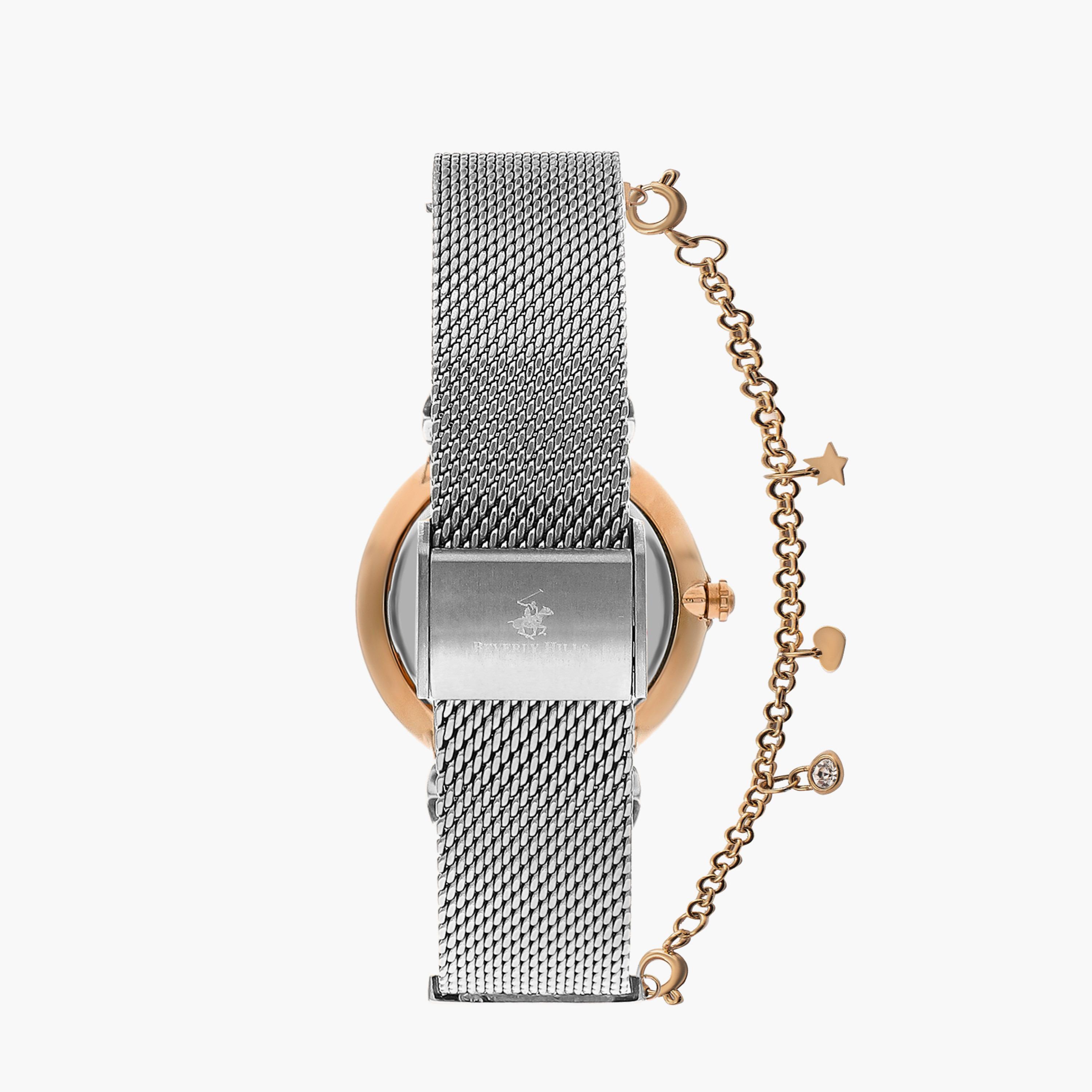  BP3363C.530 | ساعة بيفرلي هيلز بولو كلوب ذات أنالوج فضي بسوار شبكي-women-watchesandjewellery-watches-image-3