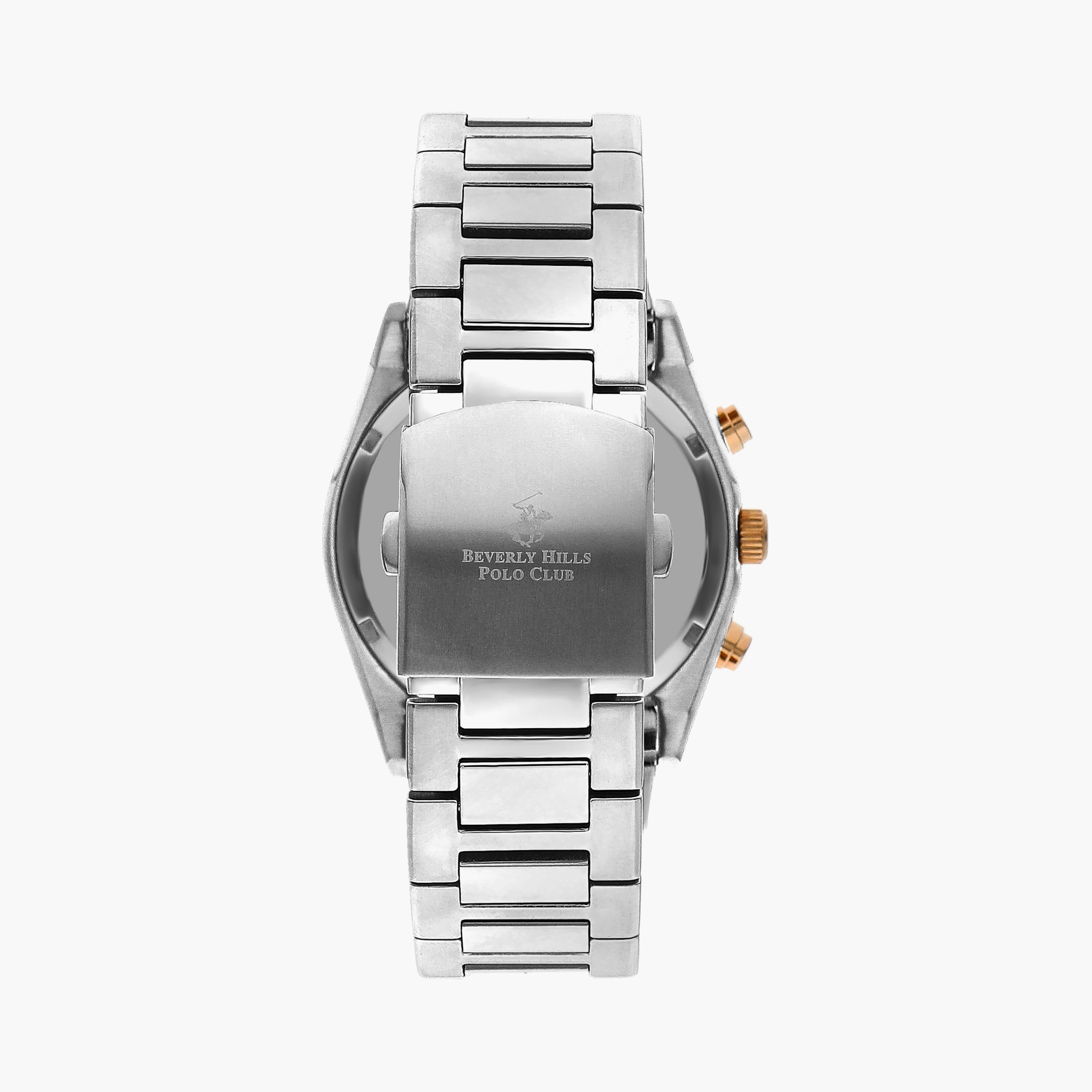 Beverly Hills Polo Club Men Silver Chronograph Stainless Steel Strap Watch | BP3344X.360-men-watchesandjewellery-watches-image-3