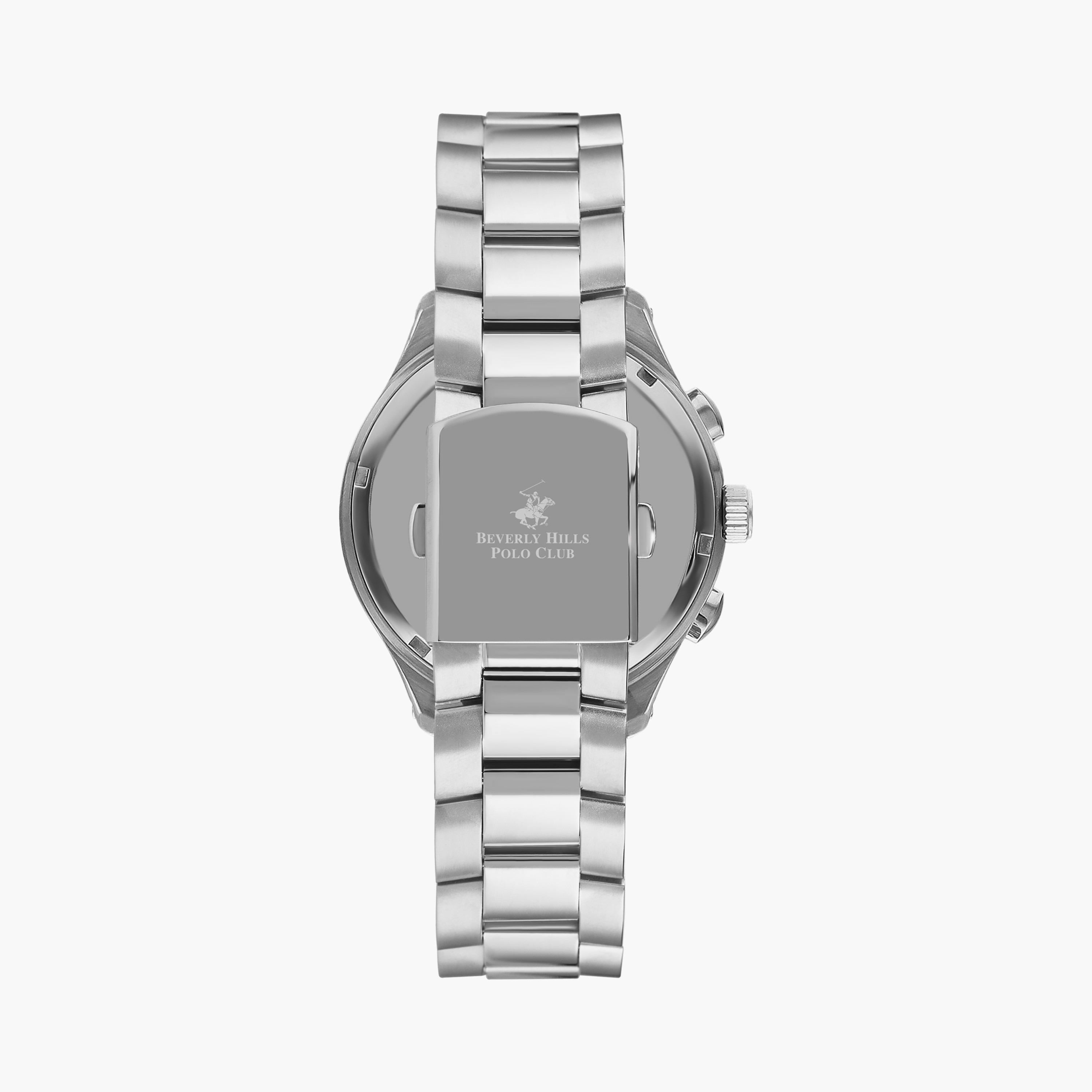 Beverly Hills Polo Club Men Silver Chronograph Stainless Steel Strap Watch | BP3304X.370-men-watchesandjewellery-watches-image-3