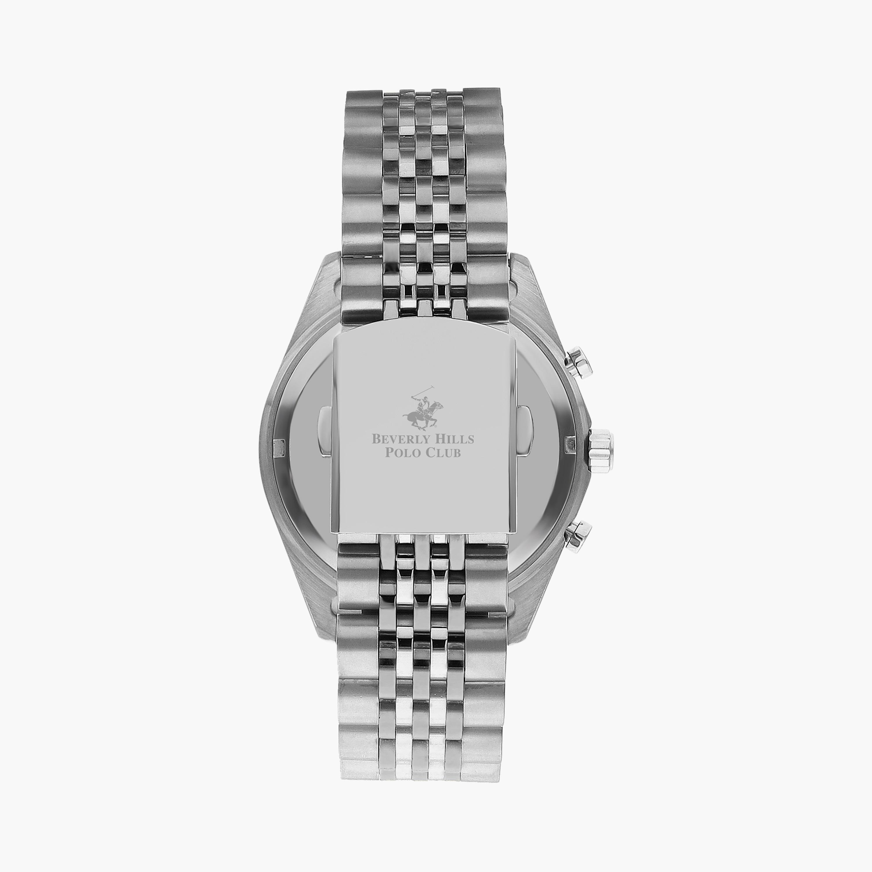  BP3354X.350 | ساعة بيفرلي هيلز بولو كلوب ذات كرونوغراف فضية للرجال بسوار من ستانلس ستيل-men-watchesandjewellery-watches-image-3
