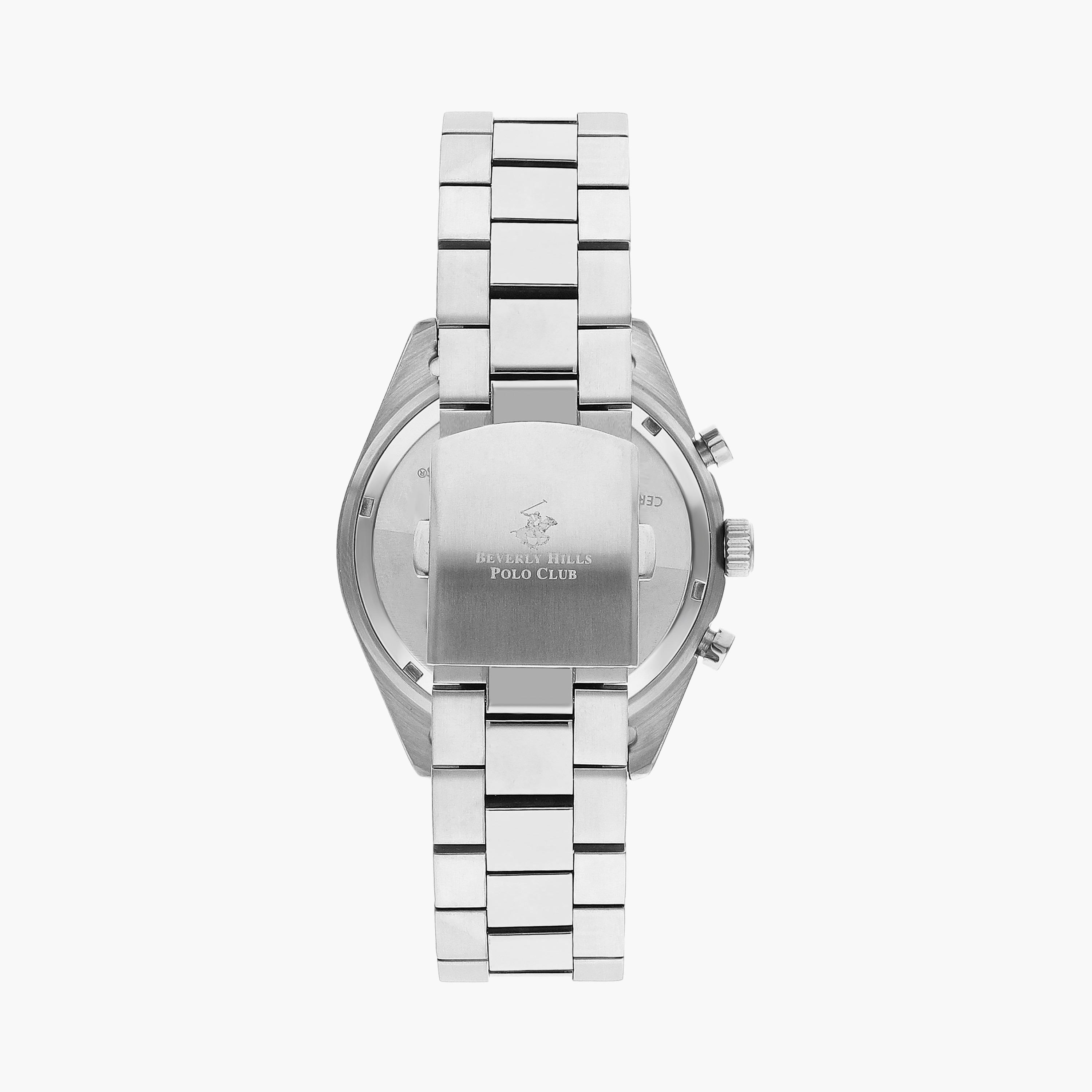  BP3358X.390 | ساعة بيفرلي هيلز بولو كلوب ذات كرونوغراف فضية للرجال بسوار من ستانلس ستيل-men-watchesandjewellery-watches-image-3
