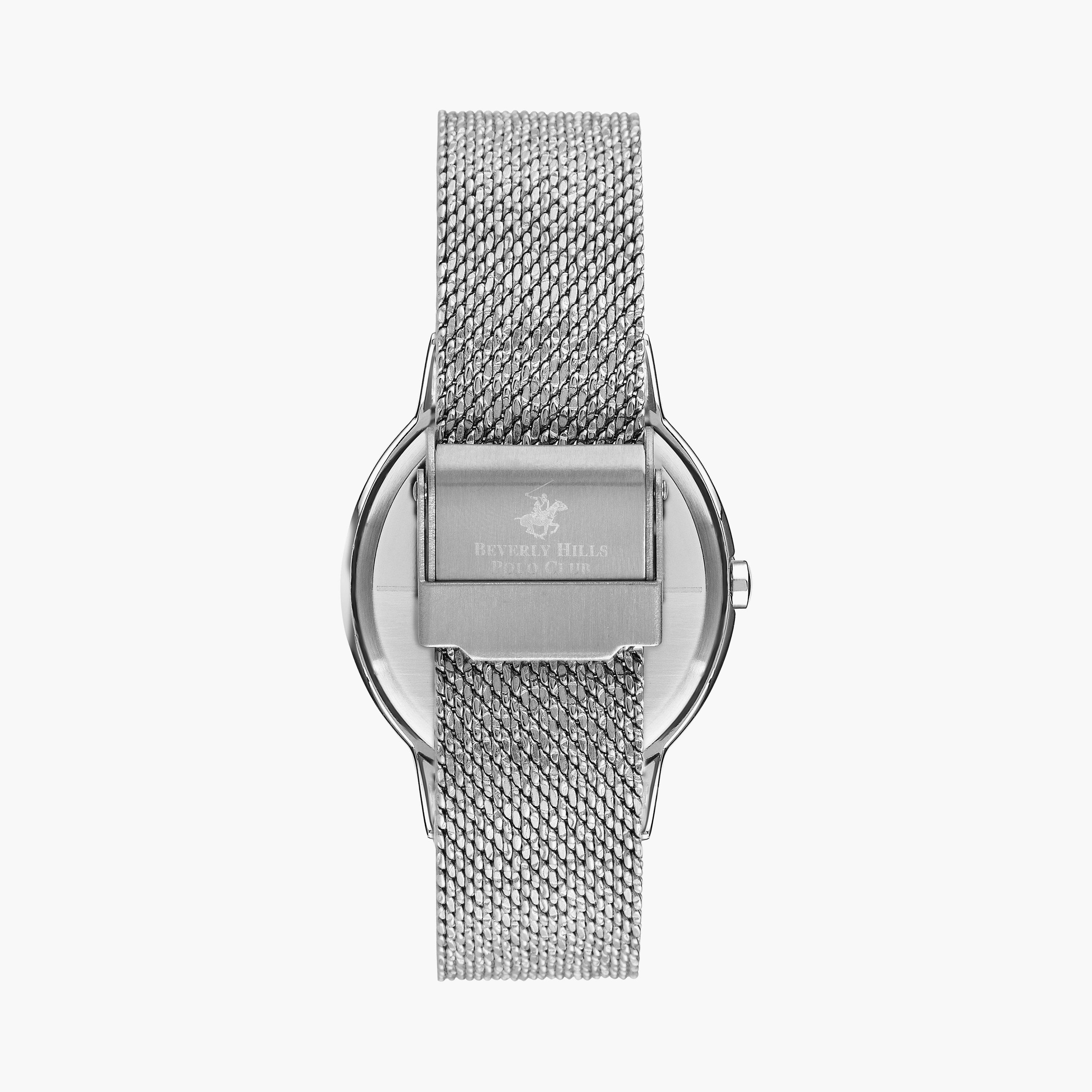  BP3107X.330 | ساعة بيفرلي هيلز بولو كلوب للنساء ذو انالوج فضي بسوار شبكي-women-watchesandjewellery-watches-image-3