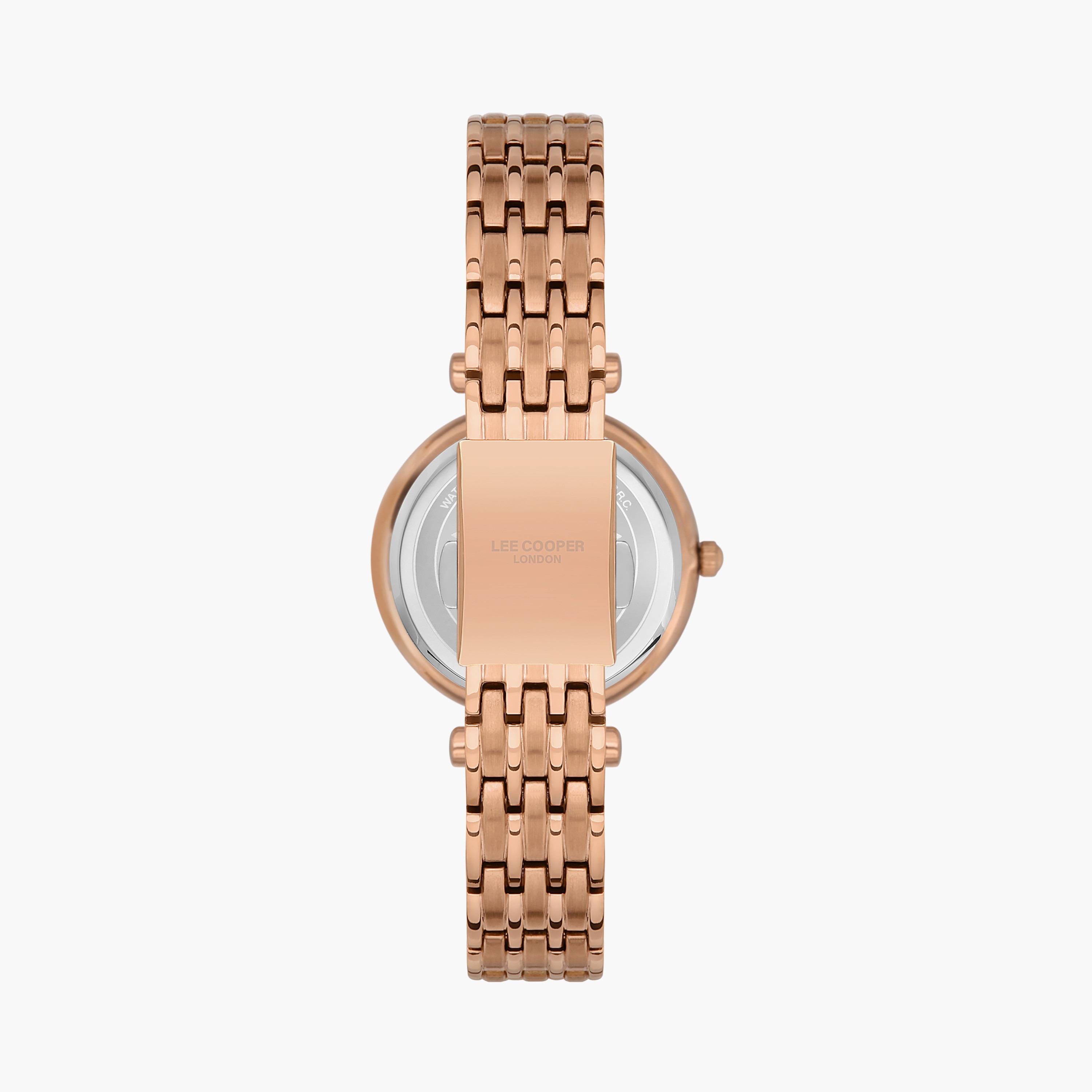  LC06869.410-NL | ساعة لي كوبر ذات أنالوج بسوار من ستانلس ستيل باللون الذهبي الوردي-women-watchesandjewellery-watches-image-3