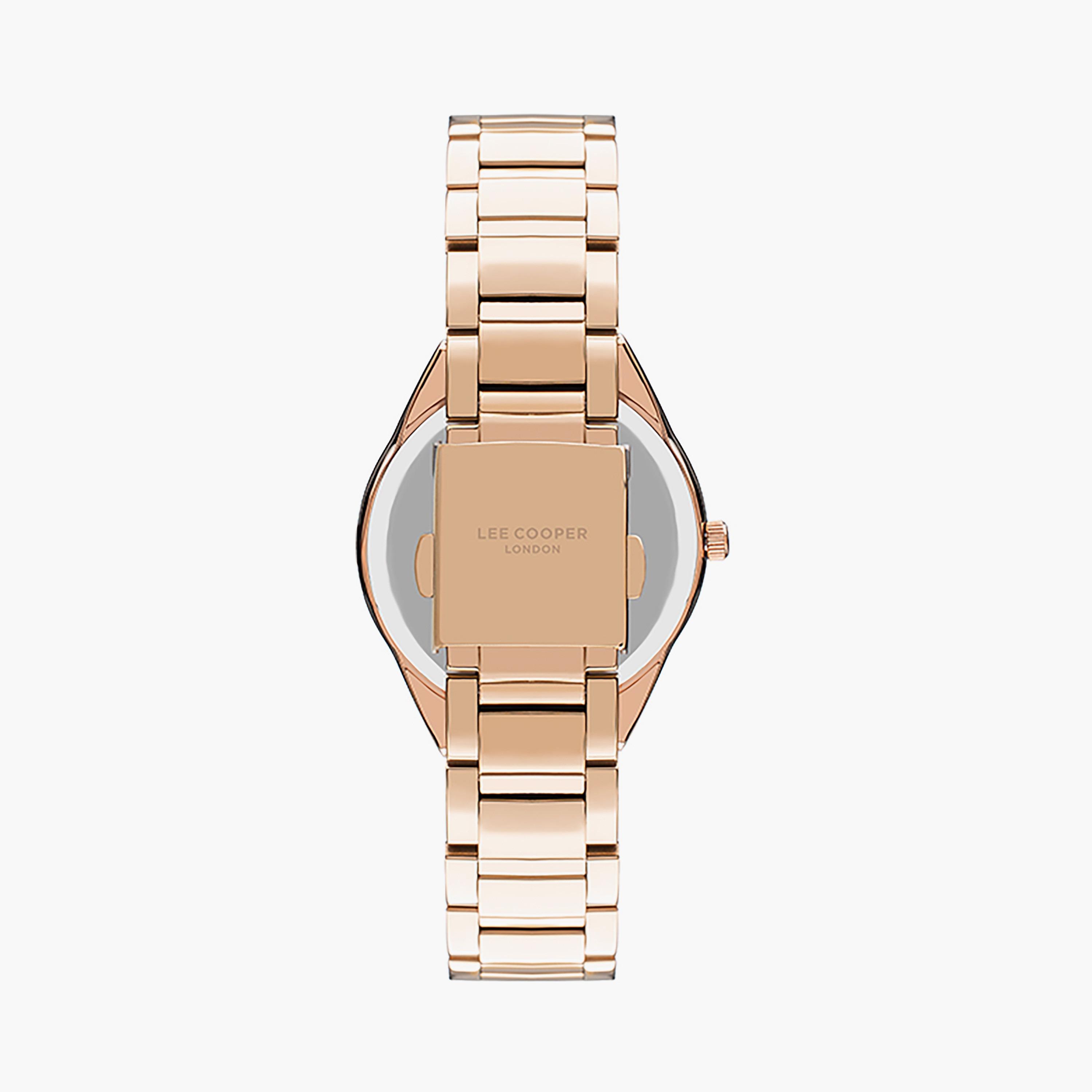  LC07456.420 | ساعة لي كوبر للنساء بسوار من ستانلس ستيل ذو كرونوغراف ذهبي وردي-women-watchesandjewellery-watches-image-3