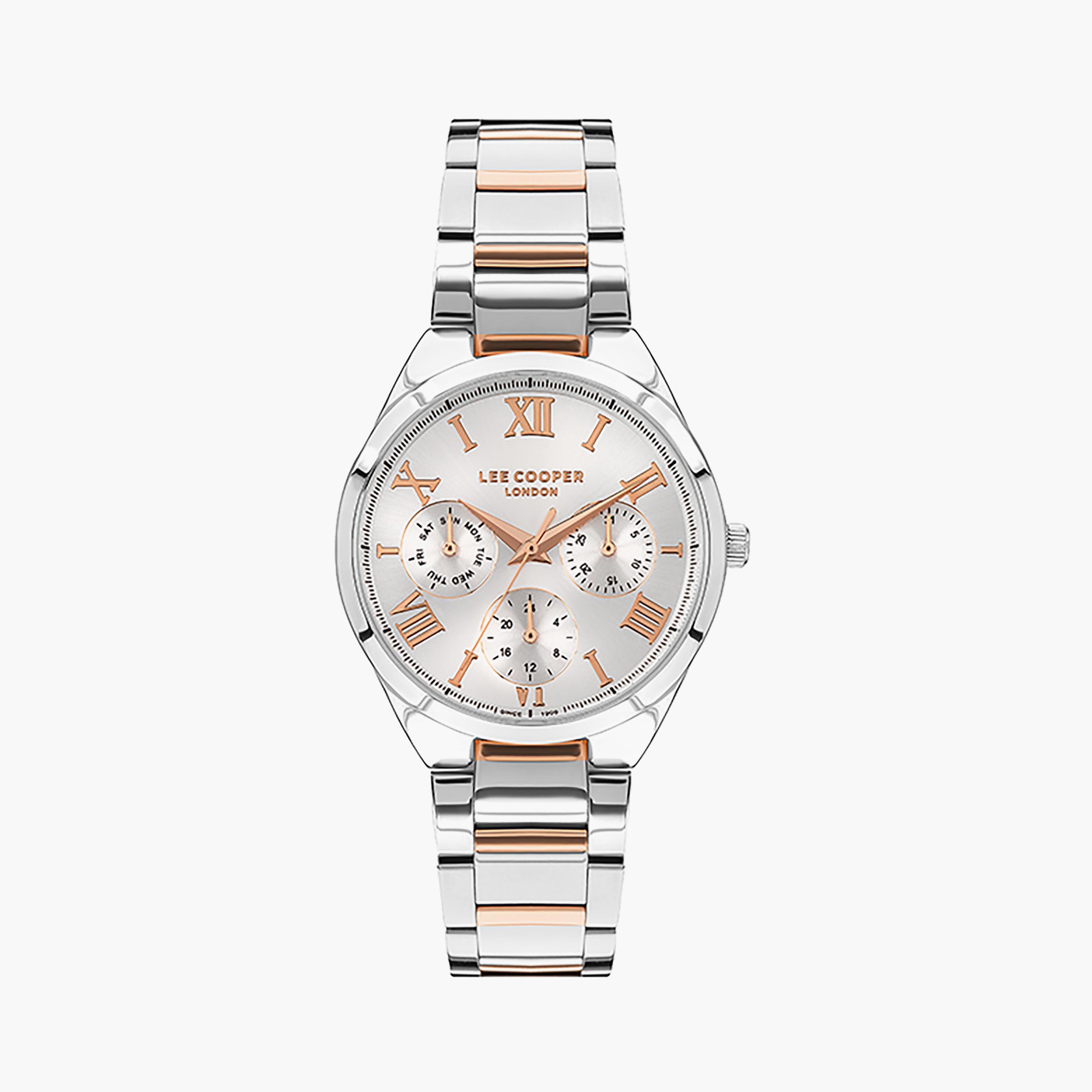  LC07456.530 | ساعة لي كوبر للنساء ذات كرونوغراف فضي بسوار من ستانلس ستيل-women-watchesandjewellery-watches-image-1