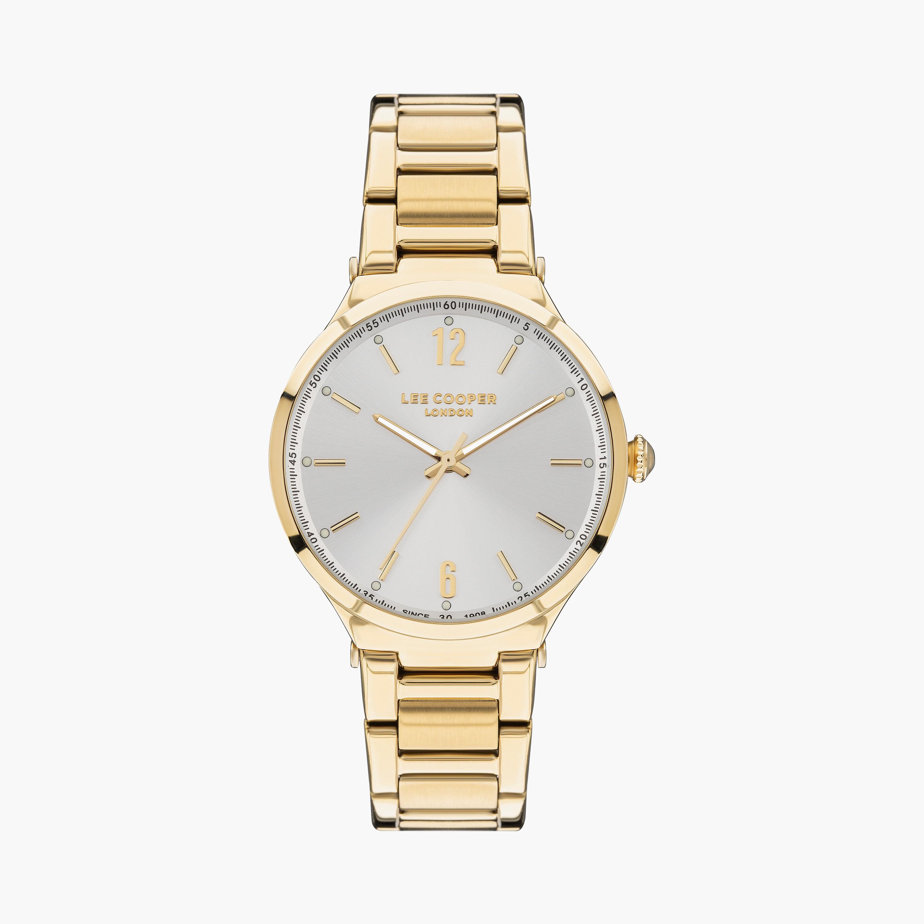 Lee Cooper Women Gold Analog Stainless Steel Strap Watch | LC07440.120-women-watchesandjewellery-watches-image-1