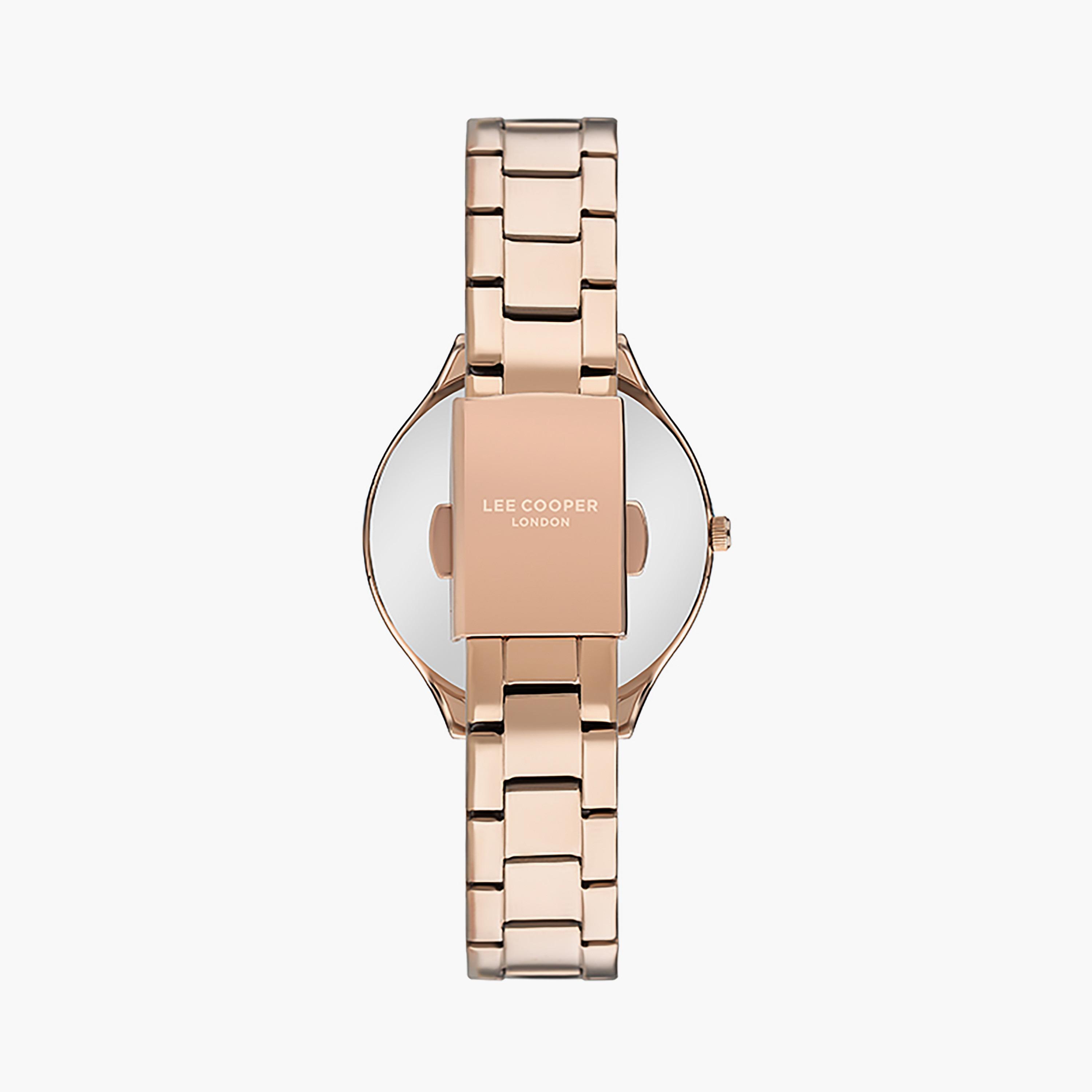  LC07457.430 | ساعة لي كوبر للنساء ذات أنالوج ذهبي وردي بسوار من ستانلس ستيل-women-watchesandjewellery-watches-image-3