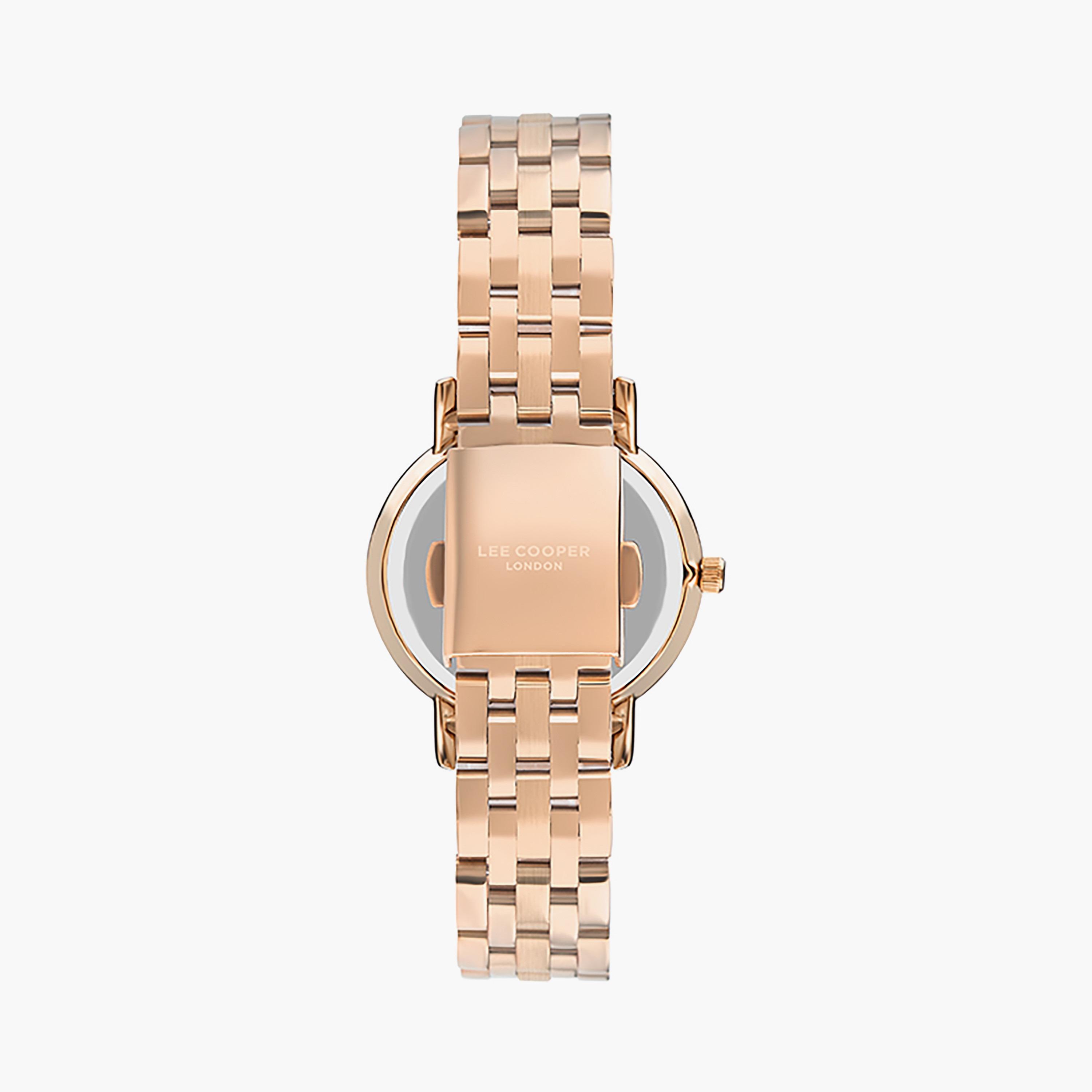  LC07503.420 | ساعة لي كوبر للنساء ذات أنالوج ذهبي وردي بسوار من ستانلس ستيل-men-watchesandjewellery-watches-image-3