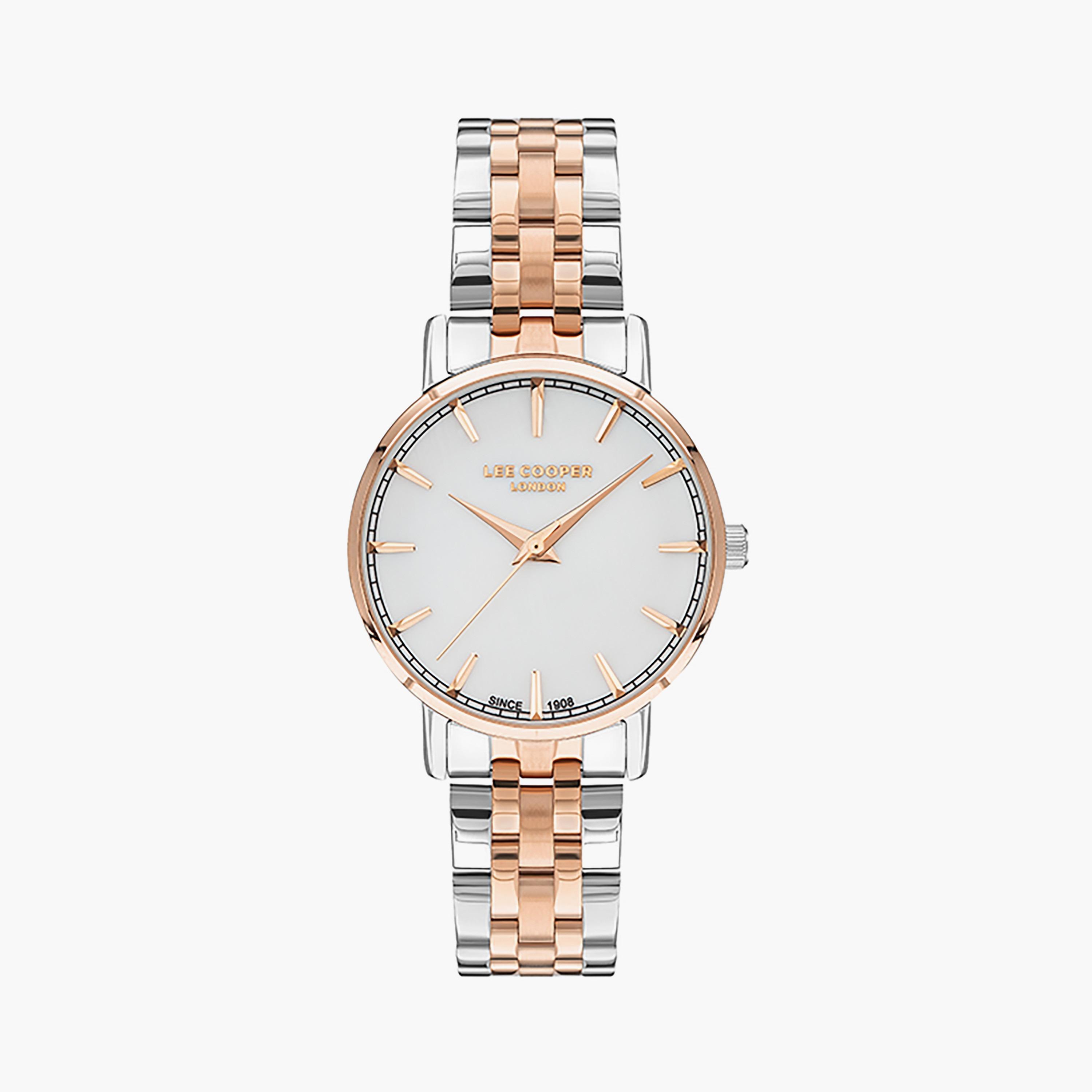  LC07503.520 | ساعة لي كوبر للنساء ذات أنالوج بلون فضي مع سوار من ستانلس ستيل-women-watchesandjewellery-watches-image-1