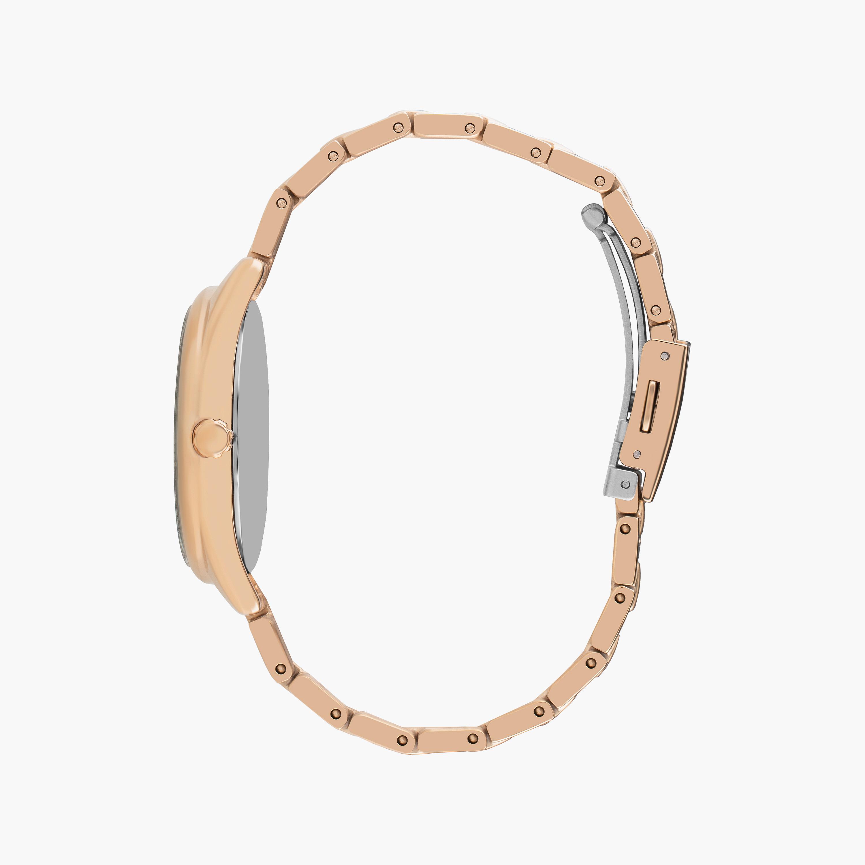  LC07450.420 | ساعة لي كوبر للنساء ذات أنالوج ذهبي وردي بسوار من ستانلس ستيل-women-watchesandjewellery-watches-image-2