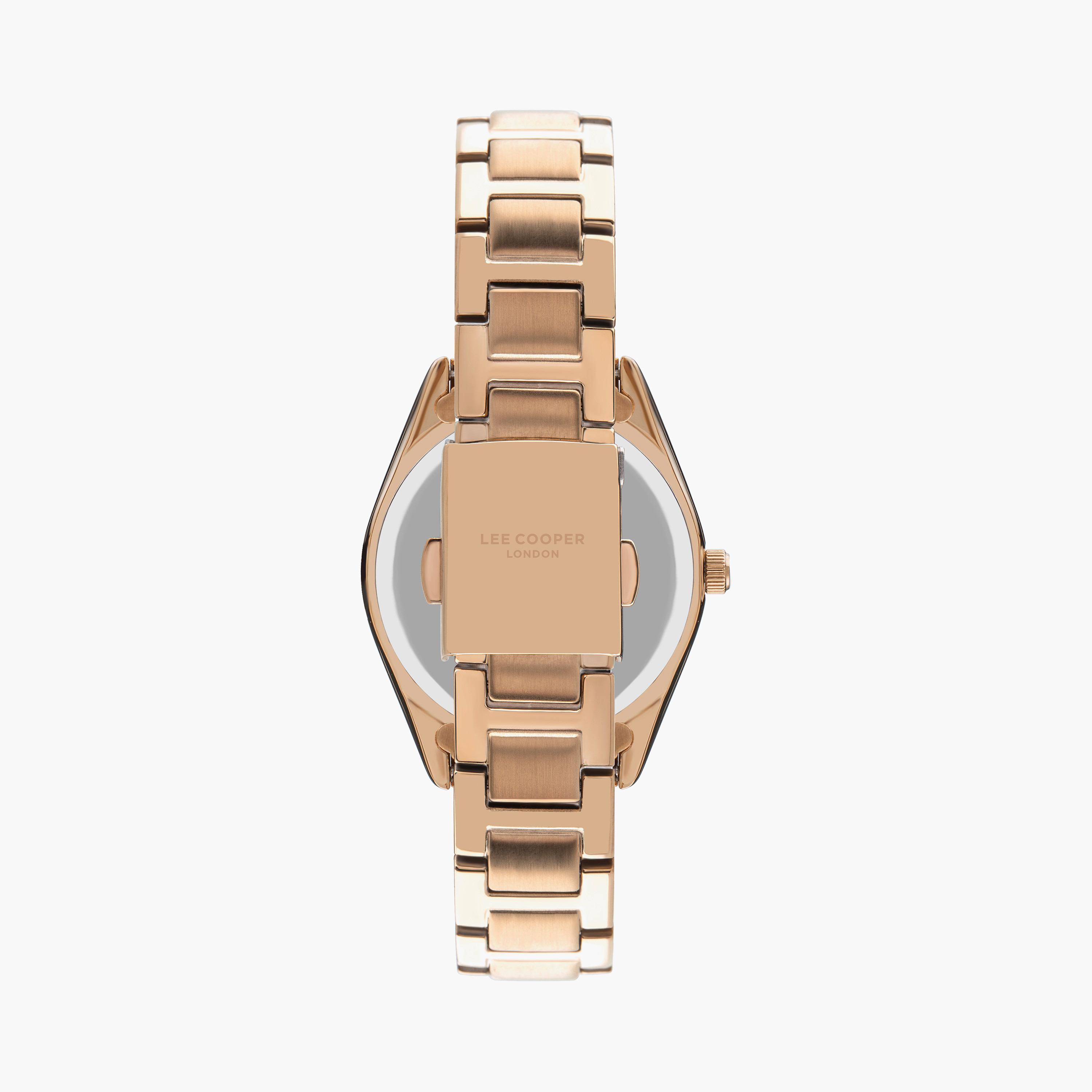  LC07450.420 | ساعة لي كوبر للنساء ذات أنالوج ذهبي وردي بسوار من ستانلس ستيل-women-watchesandjewellery-watches-image-3