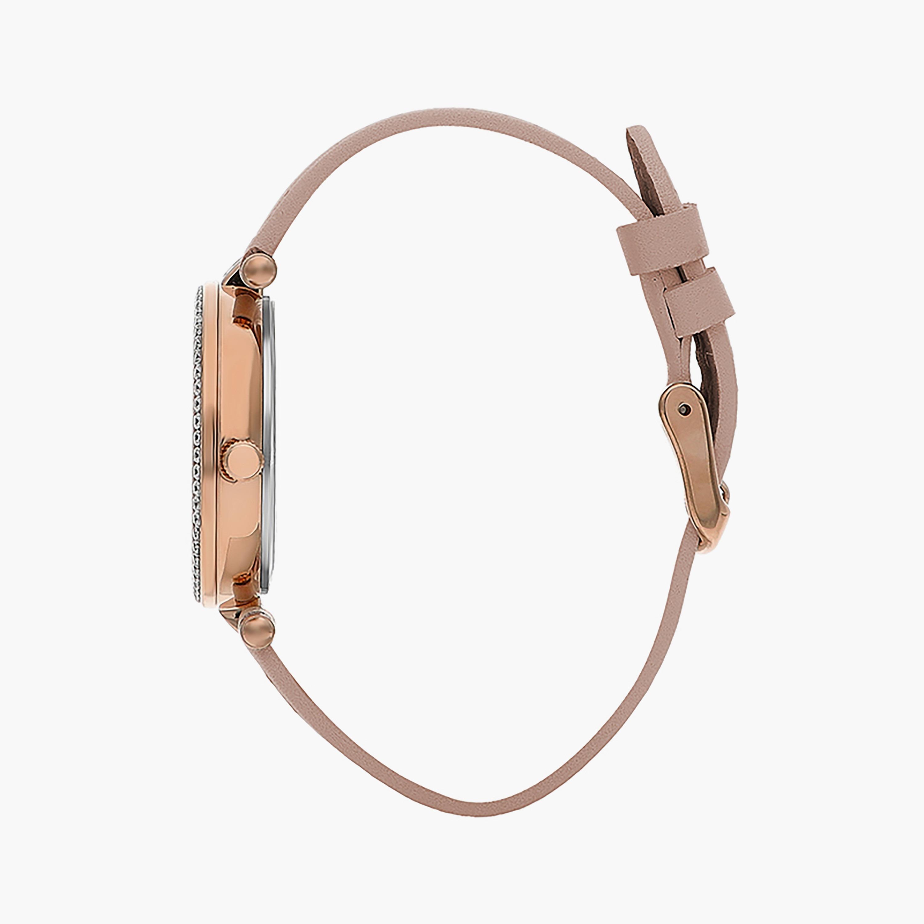  LC07463.437 | ساعة لي كوبر ذو أنالوج بسوار جلدي وردي-women-watchesandjewellery-watches-image-2