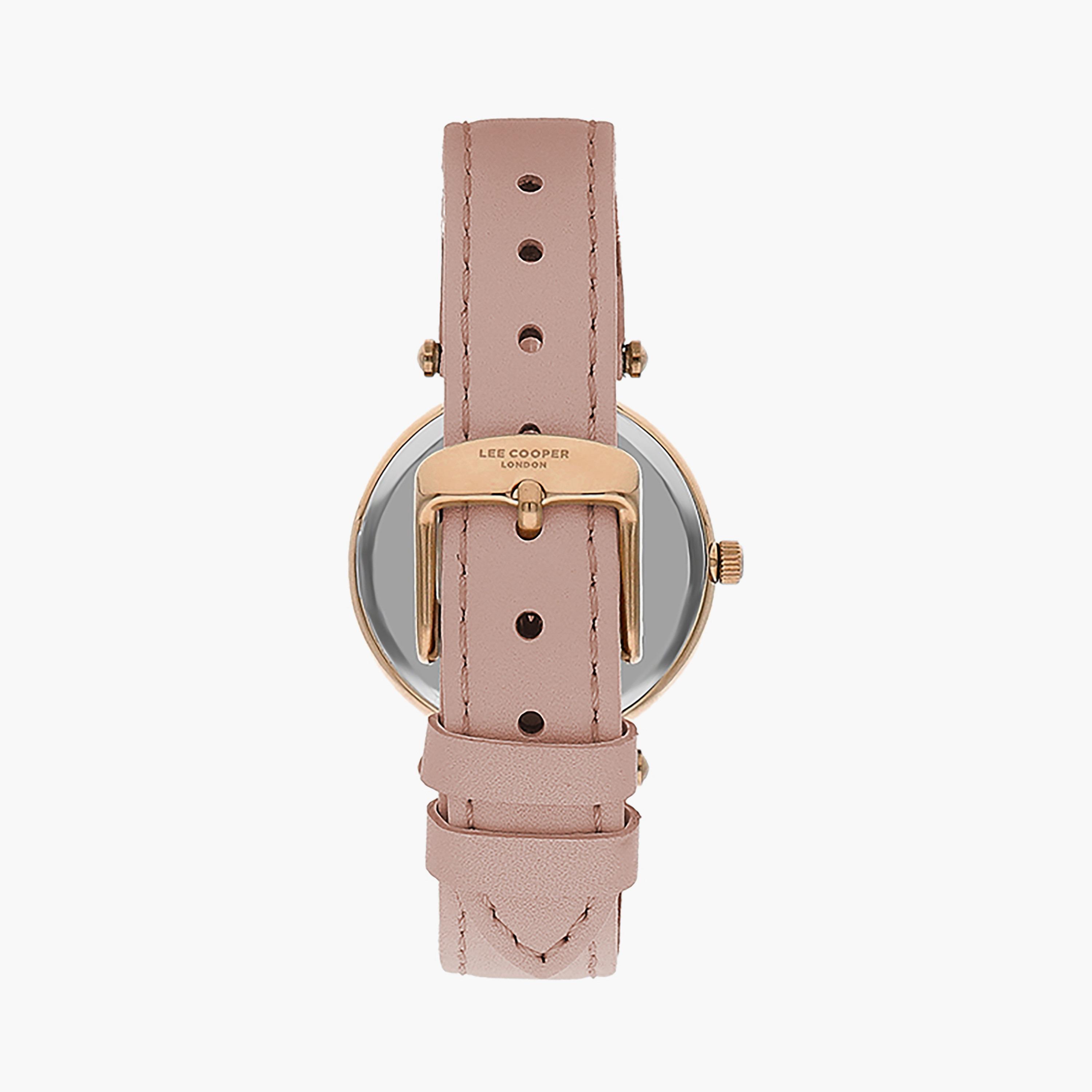  LC07463.437 | ساعة لي كوبر ذو أنالوج بسوار جلدي وردي-women-watchesandjewellery-watches-image-3