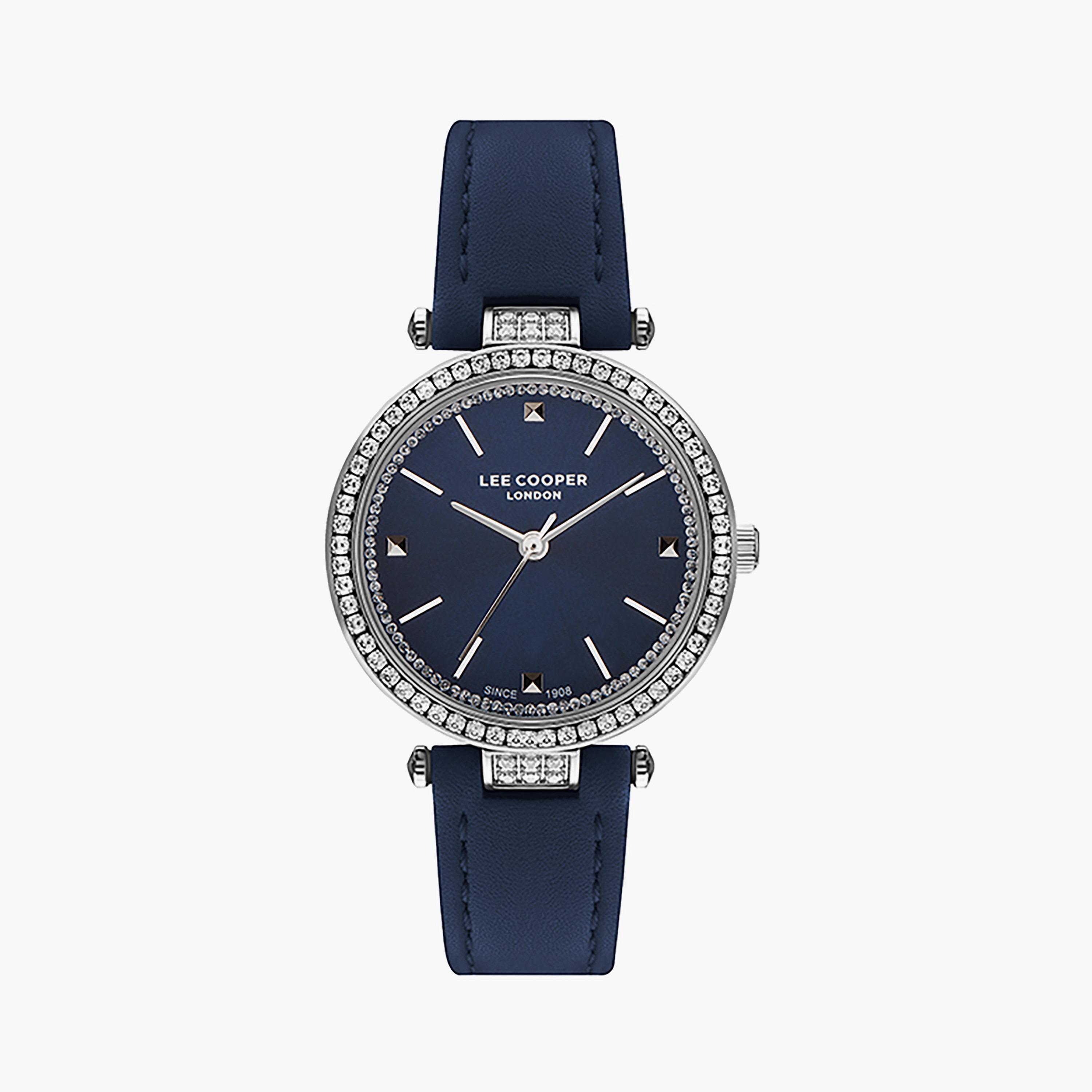  LC07463.399 | ساعة لي كوبر ذو أنالوج بسوار جلدي أزرق-women-watchesandjewellery-watches-image-1