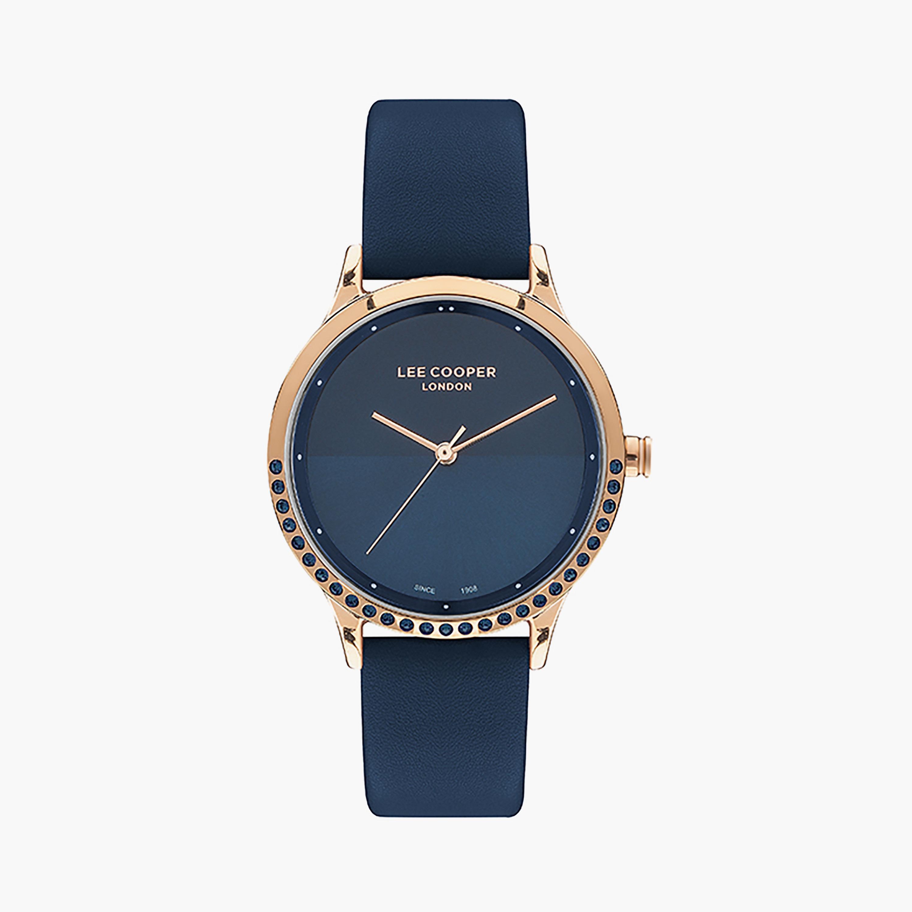  LC07464.399 | ساعة لي كوبر للنساء بسوار جلدي ذو أنالوج مع لون أزرق-women-watchesandjewellery-watches-image-1