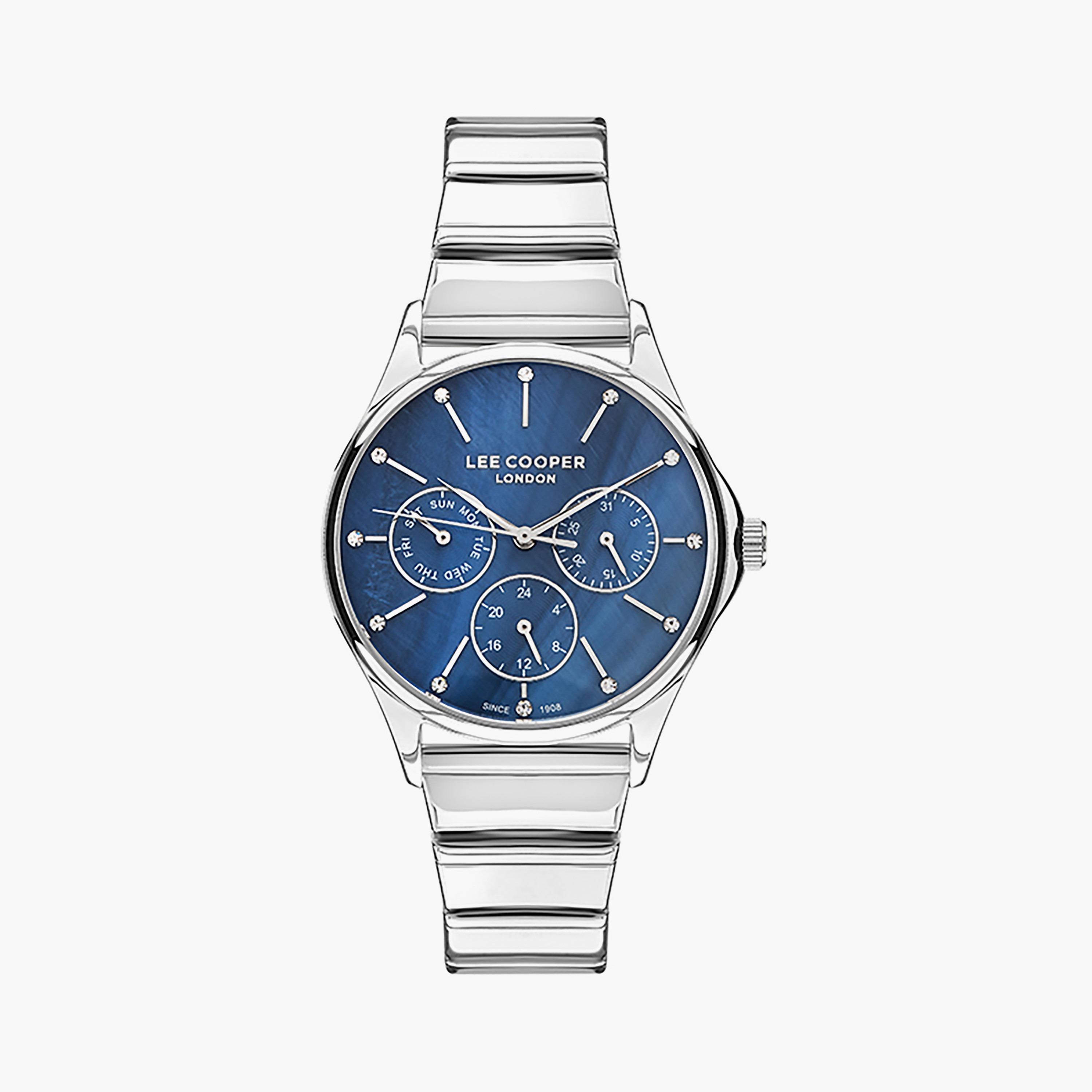  LC07482.390 | ساعة لي كوبر للنساء ذات كرونوغراف فضي بسوار من ستانلس ستيل-women-watchesandjewellery-watches-image-1