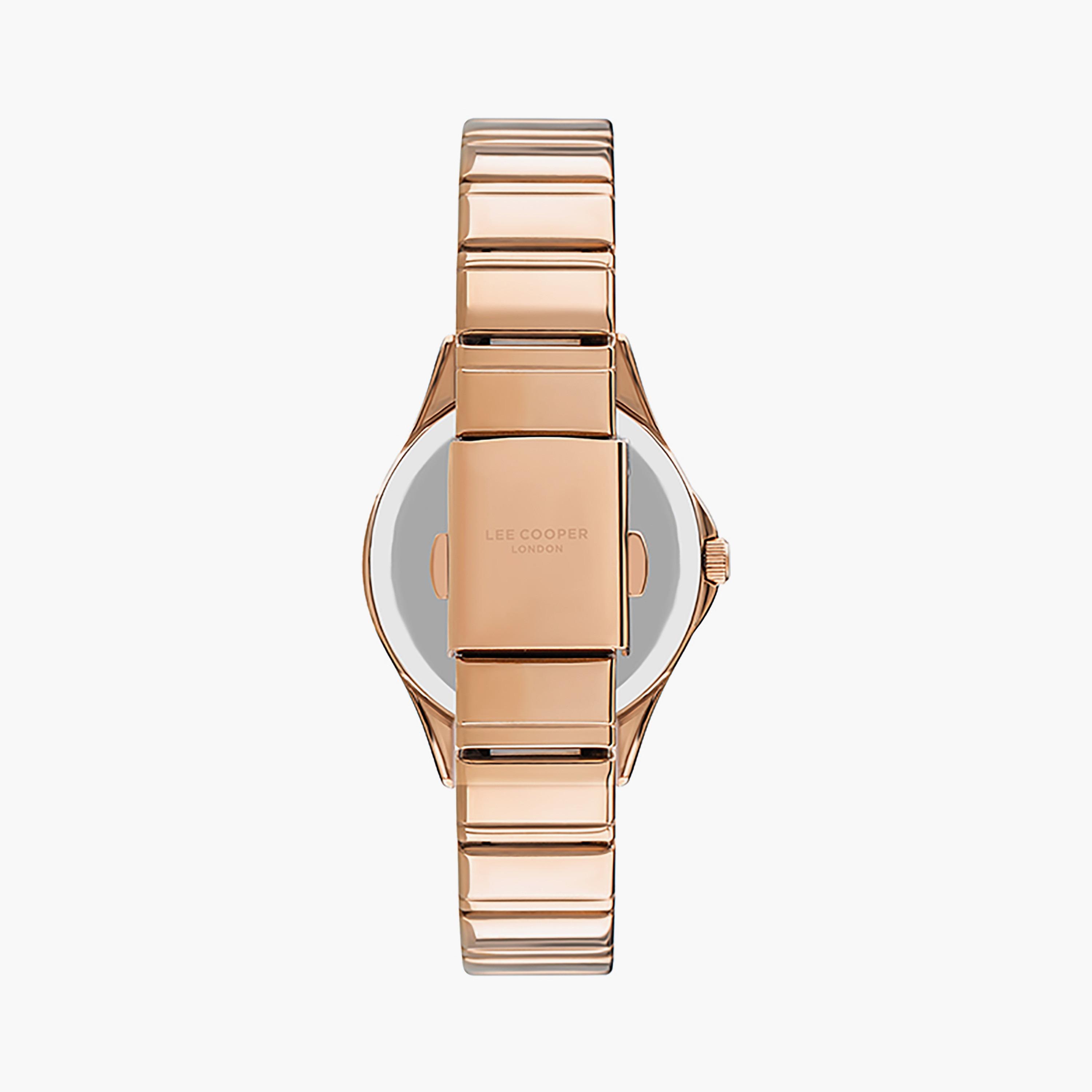  LC07482.410 | ساعة لي كوبر للنساء بسوار من ستانلس ستيل ذو كرونوغراف ذهبي وردي-women-watchesandjewellery-watches-image-3
