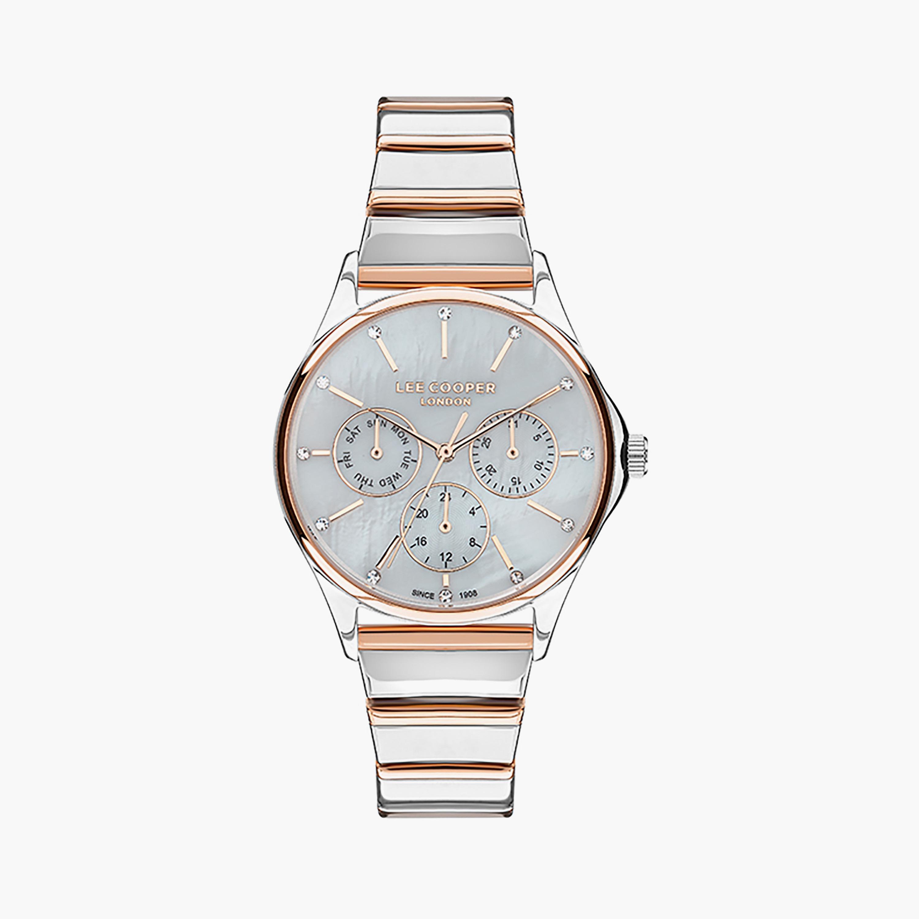  LC07482.520 | ساعة لي كوبر للنساء ذات كرونوغراف فضي بسوار من ستانلس ستيل-women-watchesandjewellery-watches-image-1