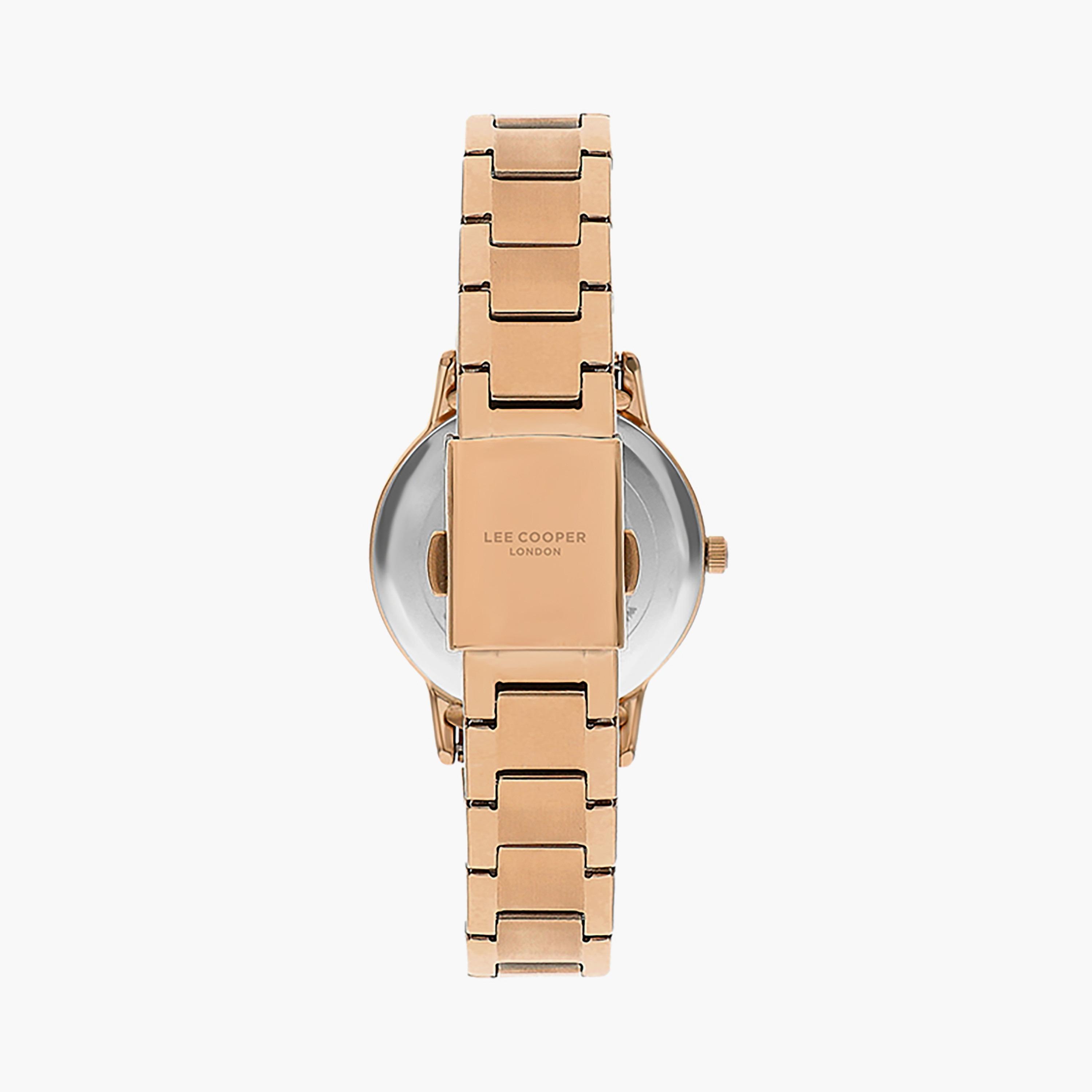  LC07501.410 | ساعة لي كوبر للنساء ذات أنالوج ذهبي وردي بسوار من ستانلس ستيل-women-watchesandjewellery-watches-image-3
