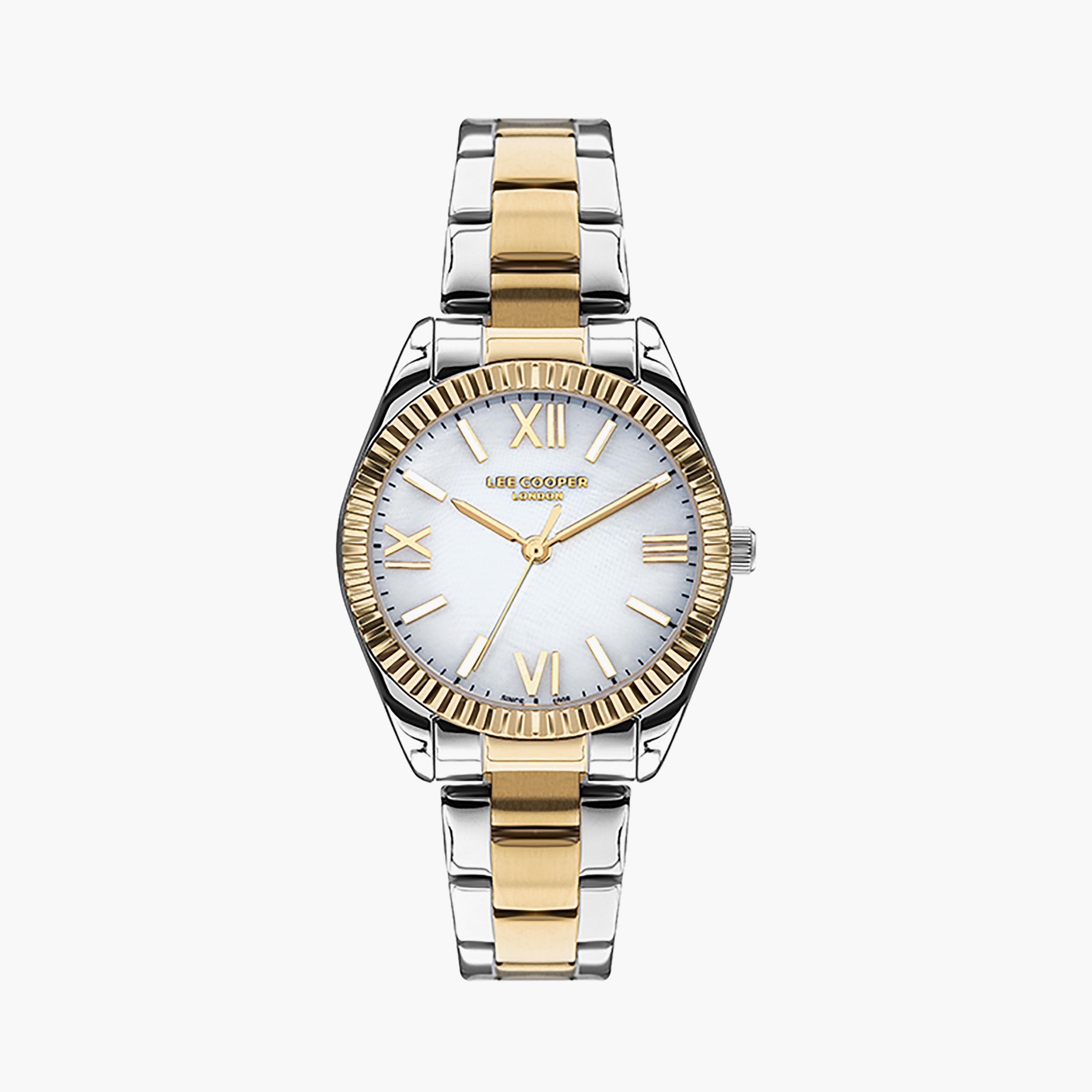  LC07459.220 | ساعة لي كوبر ذات أنالوج بسوار من ستانلس ستيل مع لون فضي وذهبي-women-watchesandjewellery-watches-image-1