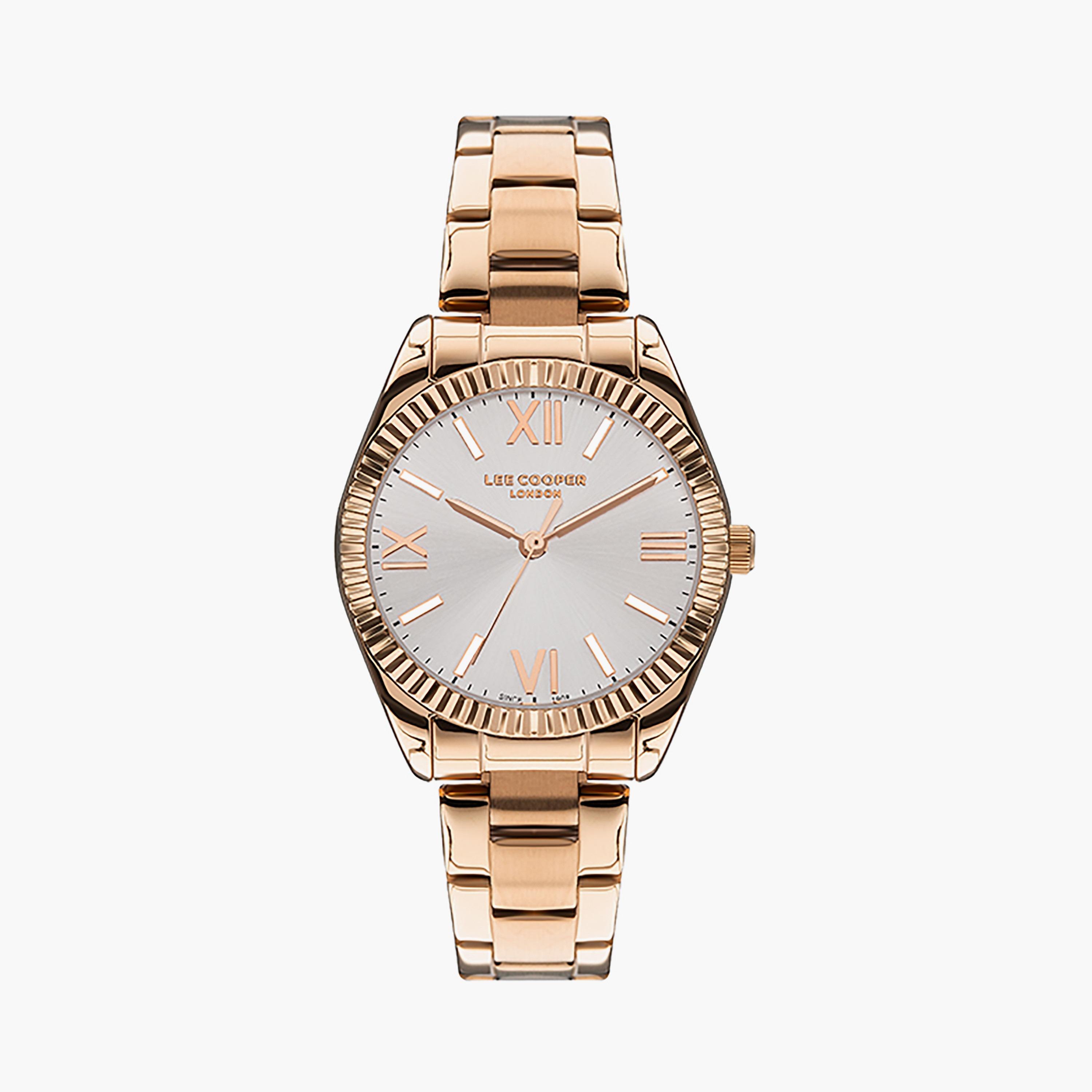  LC07459.430 | ساعة لي كوبر ذات أنالوج بسوار من ستانلس ستيل باللون الذهبي الوردي-women-watchesandjewellery-watches-image-1