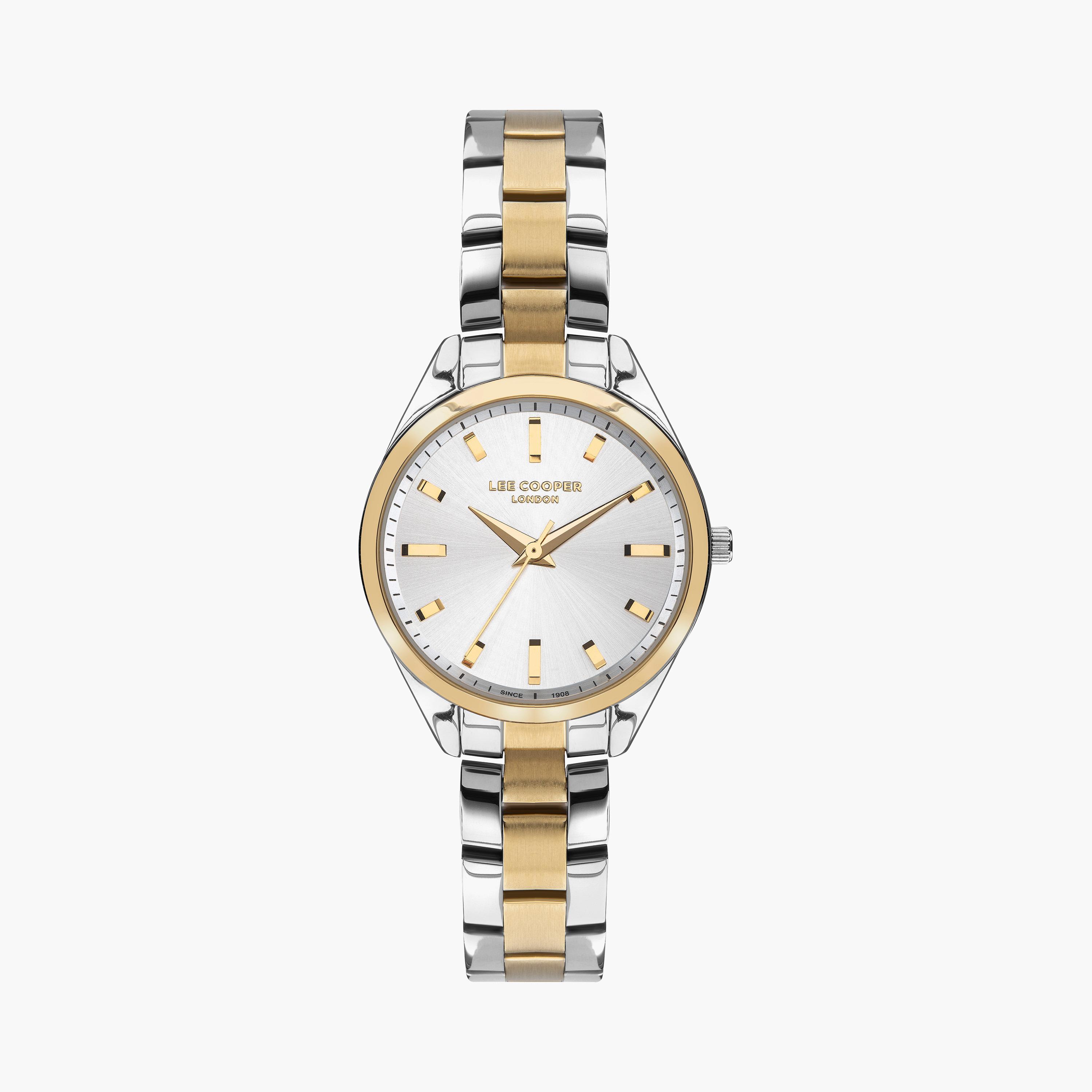 Lee Cooper Silver & Gold Analog Stainless Steel Strap Watch | LC07453.230-women-watchesandjewellery-watches-image-1