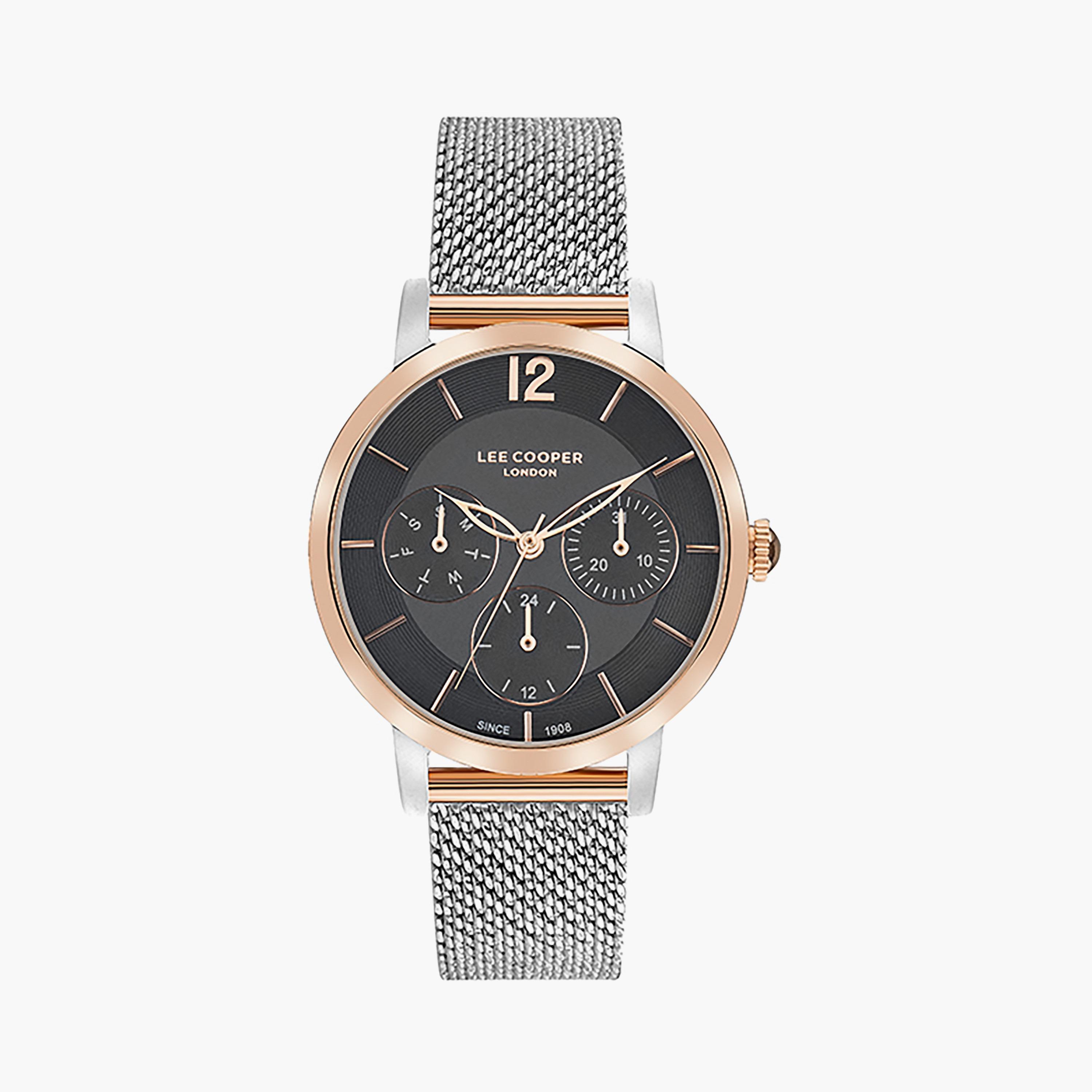  LC07552.560 | ساعة لي كوبر للنساء بسوار شبكي ذو كرونوغراف فضي-women-watchesandjewellery-watches-image-1