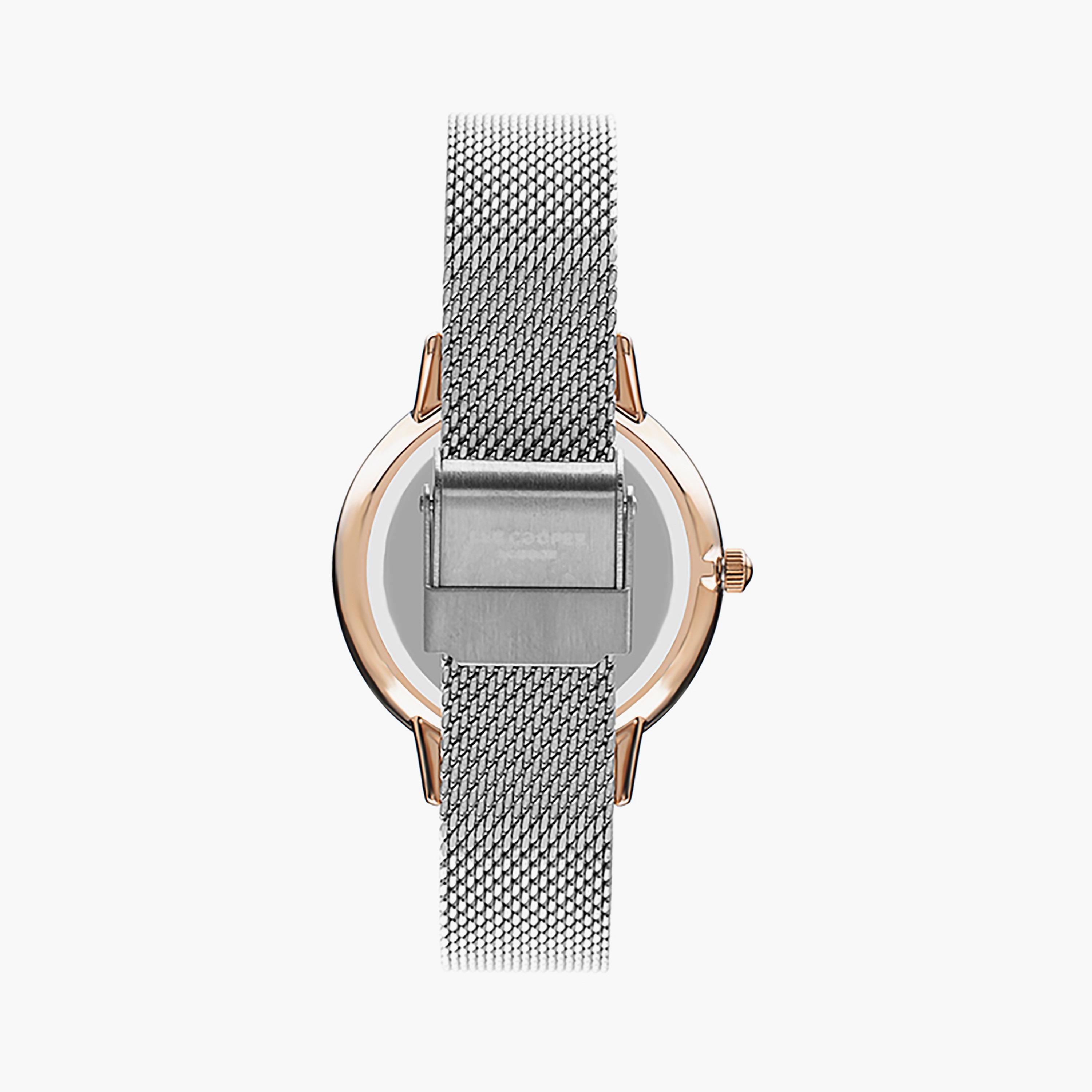  LC07552.560 | ساعة لي كوبر للنساء بسوار شبكي ذو كرونوغراف فضي-women-watchesandjewellery-watches-image-3