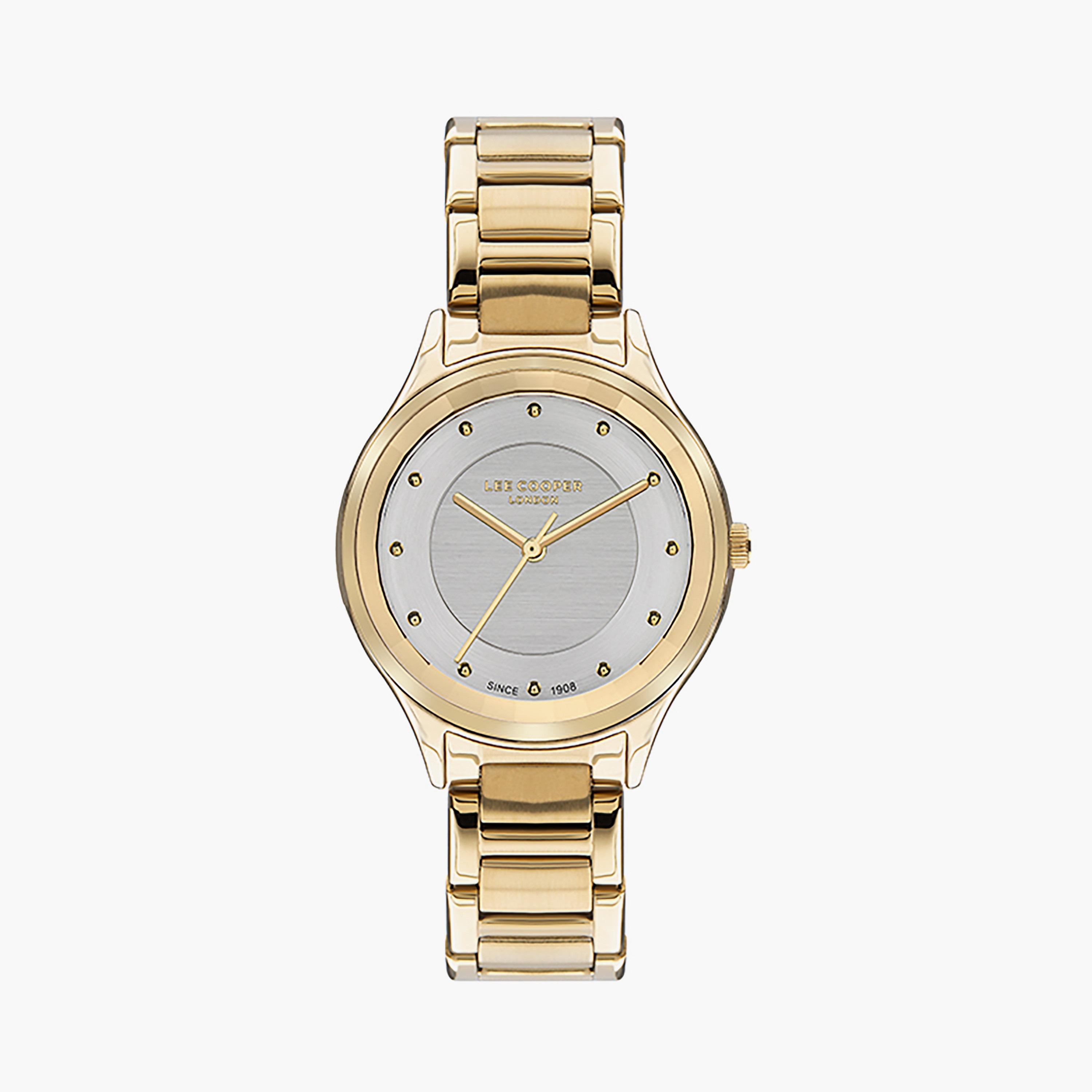  LC07460.130 | ساعة لي كوبر ذات أنالوج ذهبية بسوار من ستانلس ستيل-women-watchesandjewellery-watches-image-1