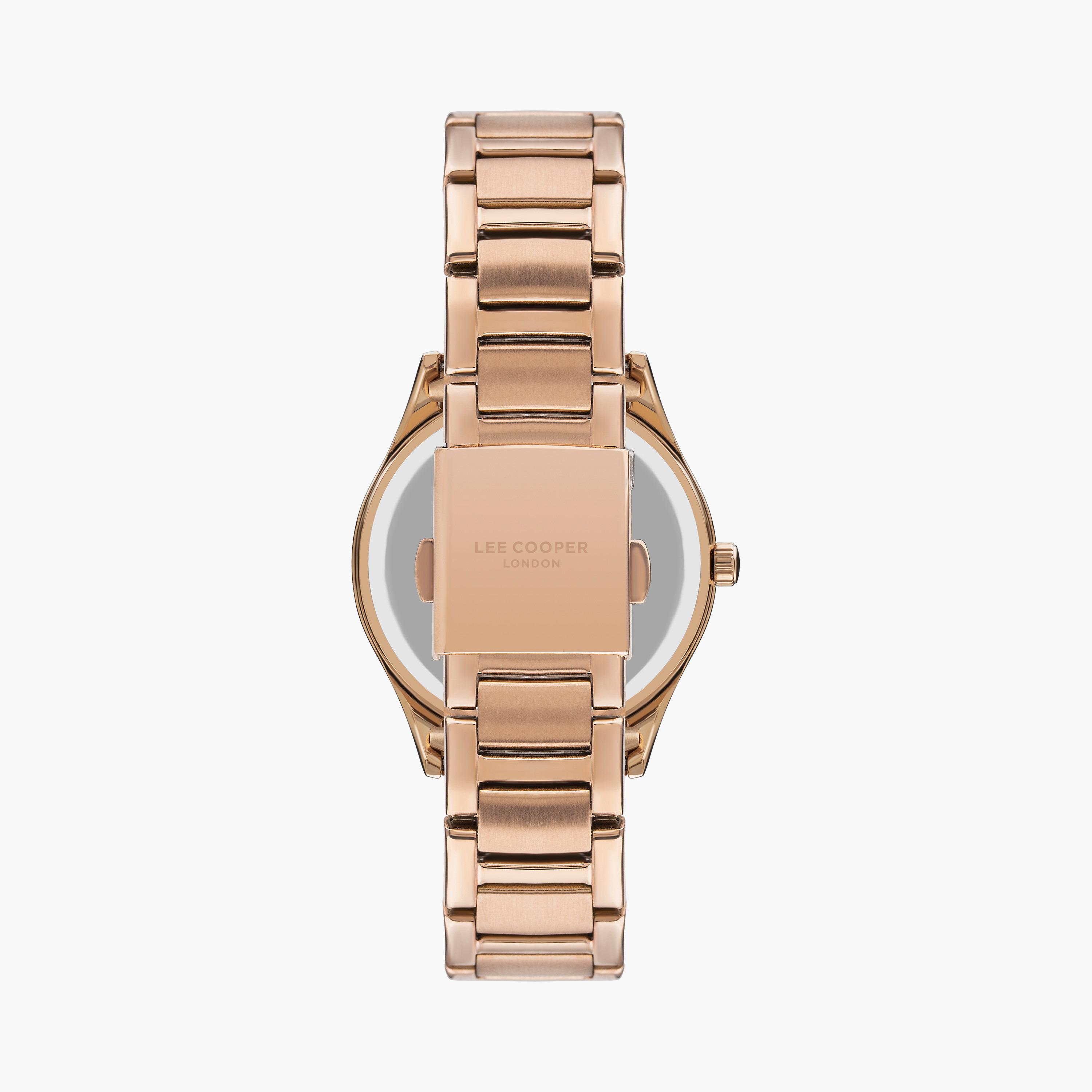  LC07518.420 | ساعة لي كوبر للنساء ذات أنالوج ذهبي وردي بسوار من ستانلس ستيل-women-watchesandjewellery-watches-image-3