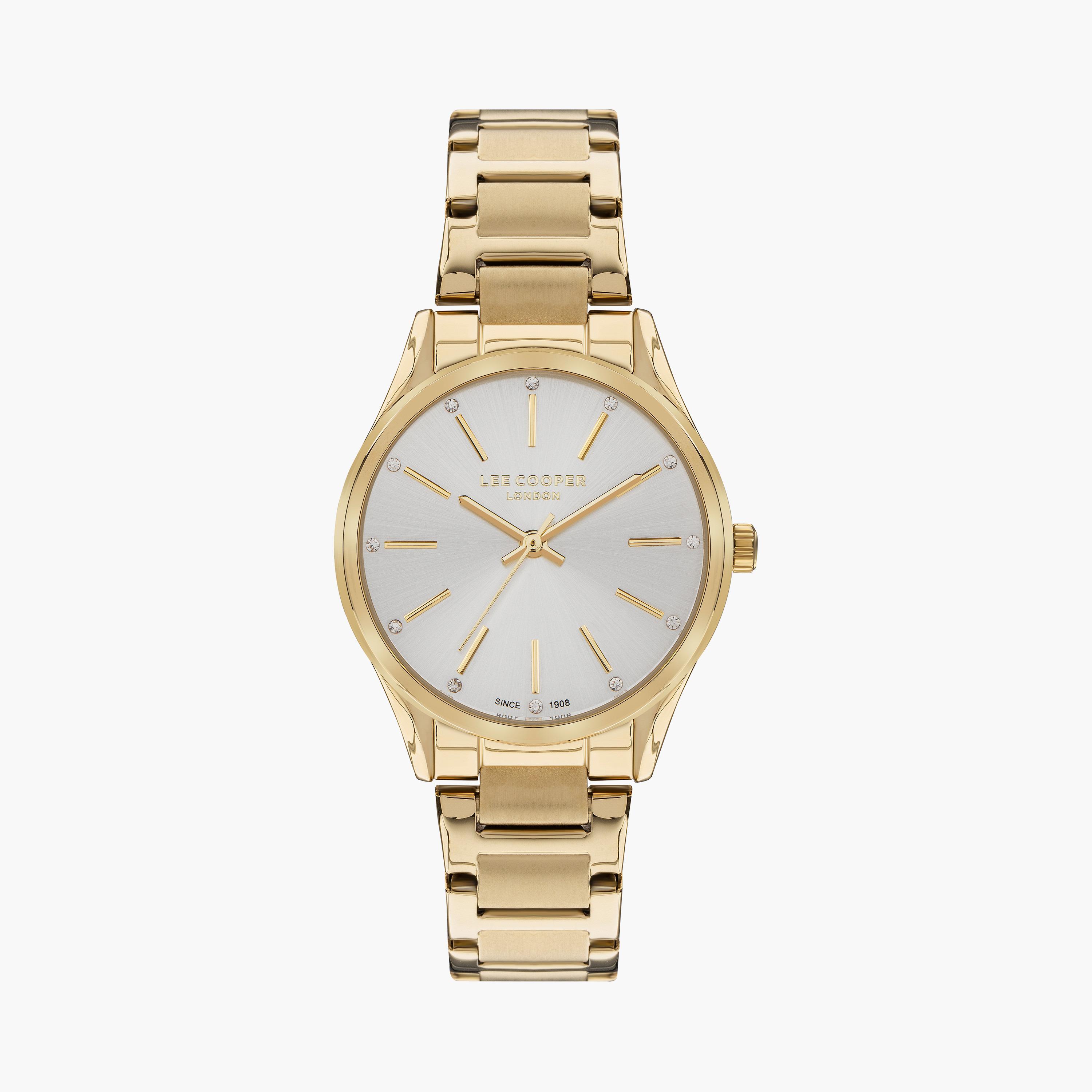  LC07518.130 | ساعة لي كوبر ذهبية للنساء ذات أنالوج بسوار من ستانلس ستيل-men-watchesandjewellery-watches-image-1