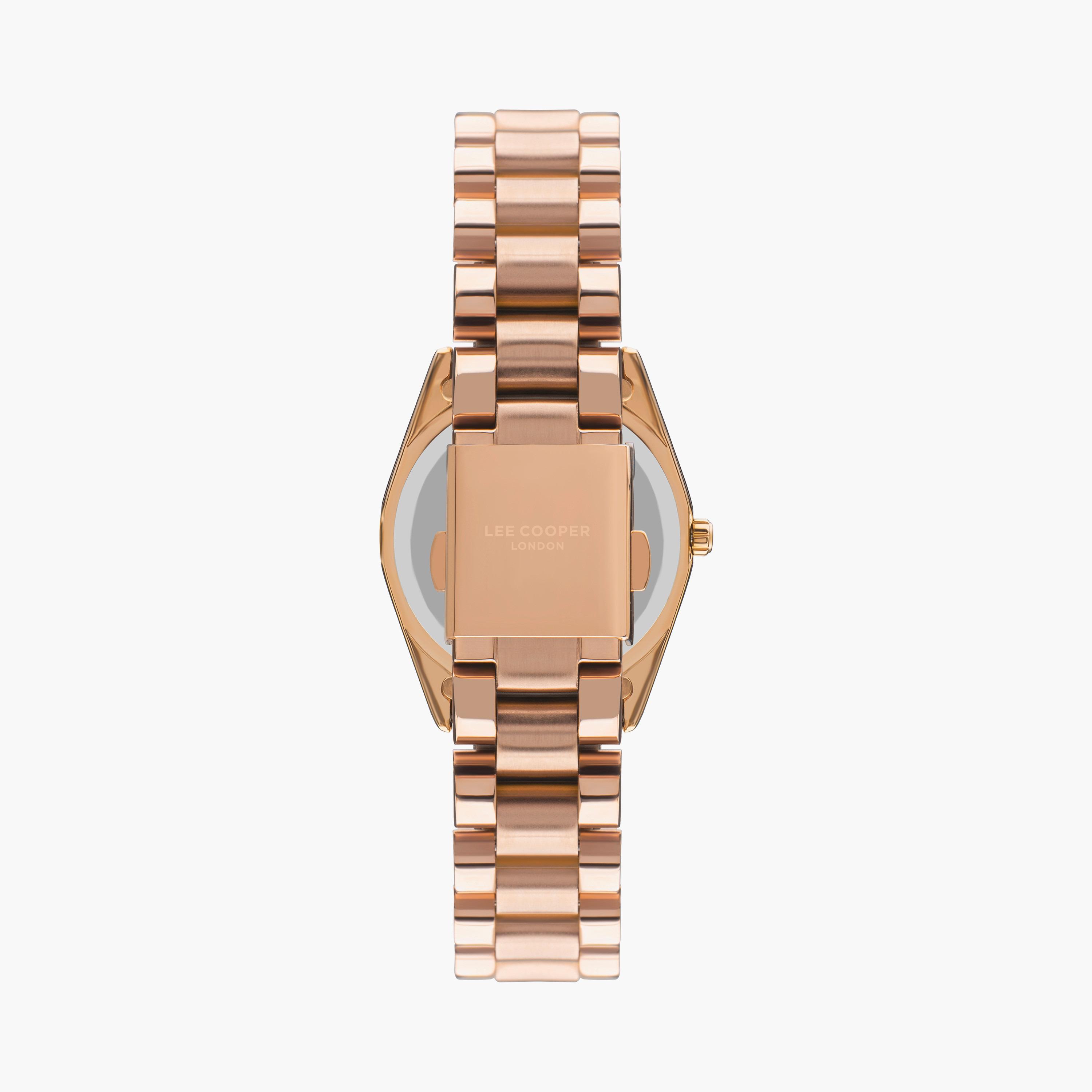 LC07478.430 | ساعة لي كوبر للنساء ذات أنالوج ذهبي وردي بسوار من ستانلس ستيل-women-watchesandjewellery-watches-image-3