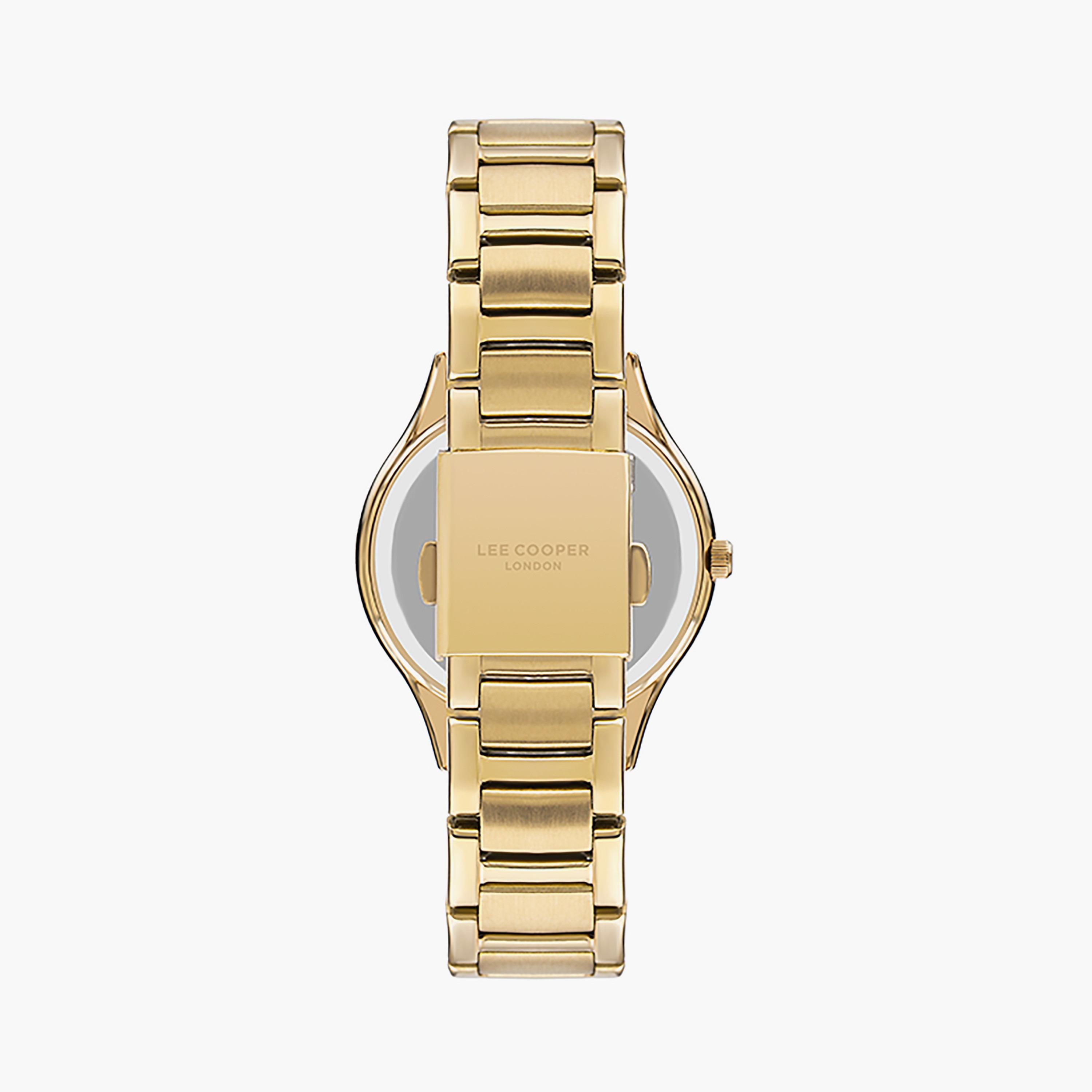  LC07480.120 | ساعة لي كوبر ذهبية للنساء ذات أنالوج بسوار من ستانلس ستيل-women-watchesandjewellery-watches-image-3