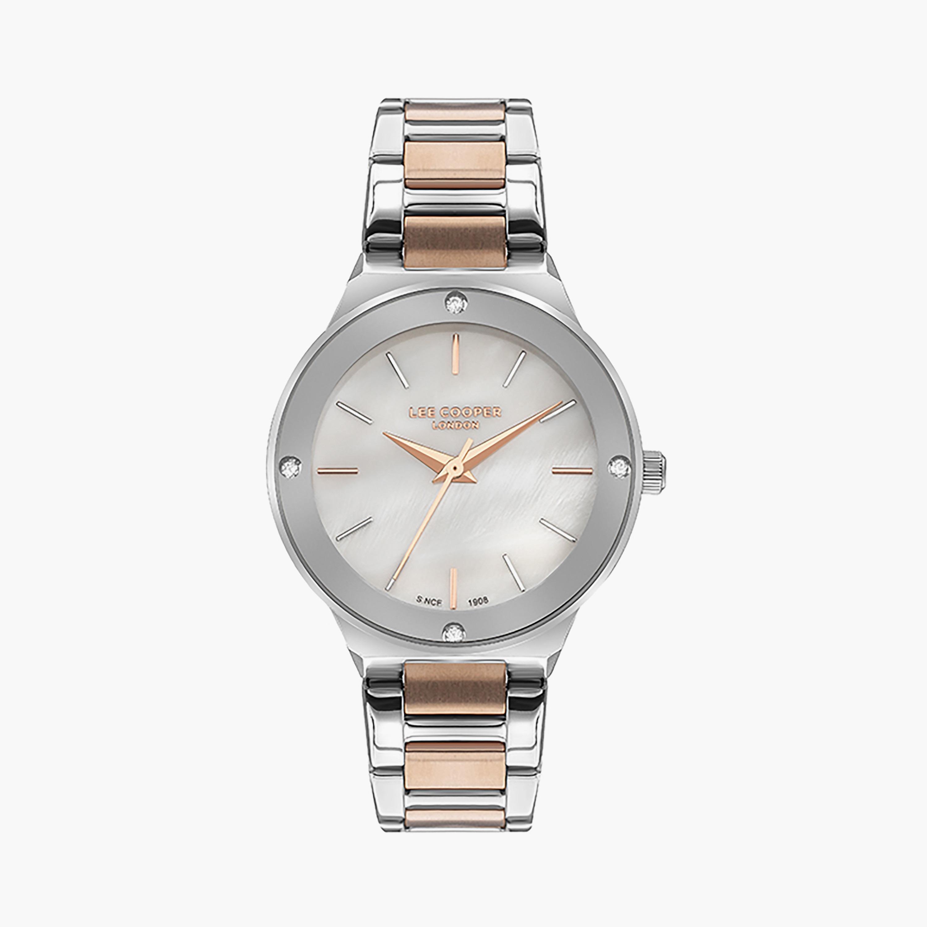  LC07480.520 | ساعة لي كوبر للنساء ذات أنالوج فضي بسوار من ستانلس ستيل-women-watchesandjewellery-watches-image-1