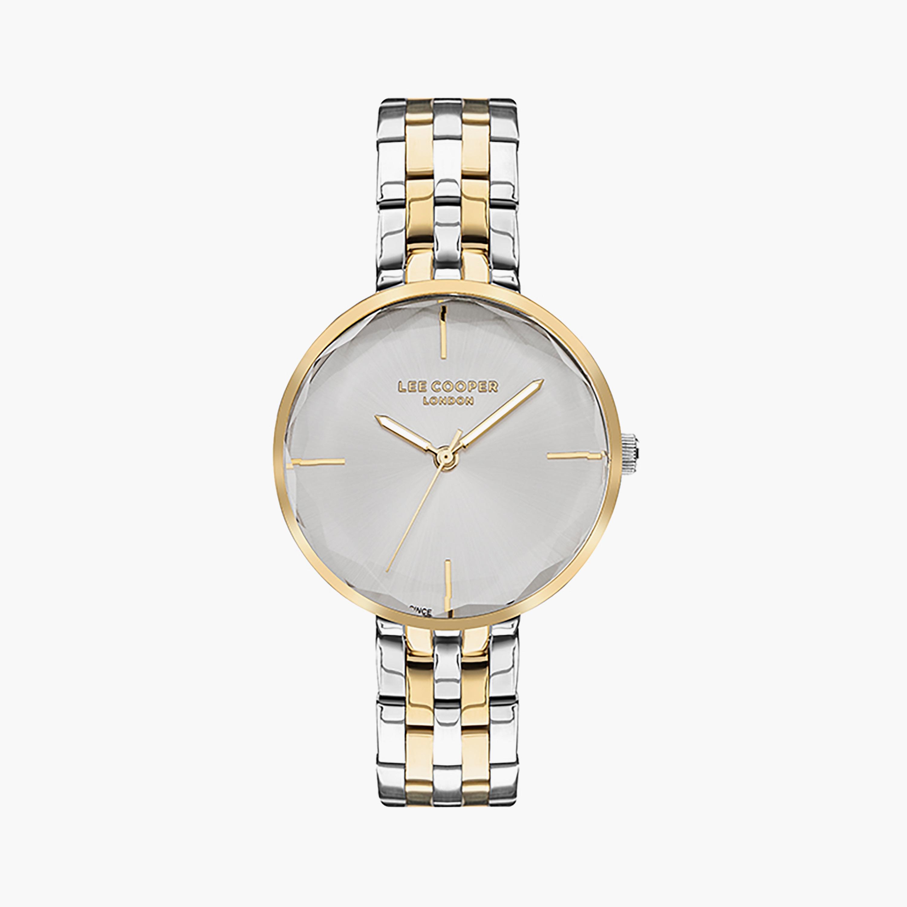  LC07502.230 | ساعة لي كوبر للنساء ذات انالوج بسوار من ستانلس ستيل مع لون فضي وذهبي-women-watchesandjewellery-watches-image-1