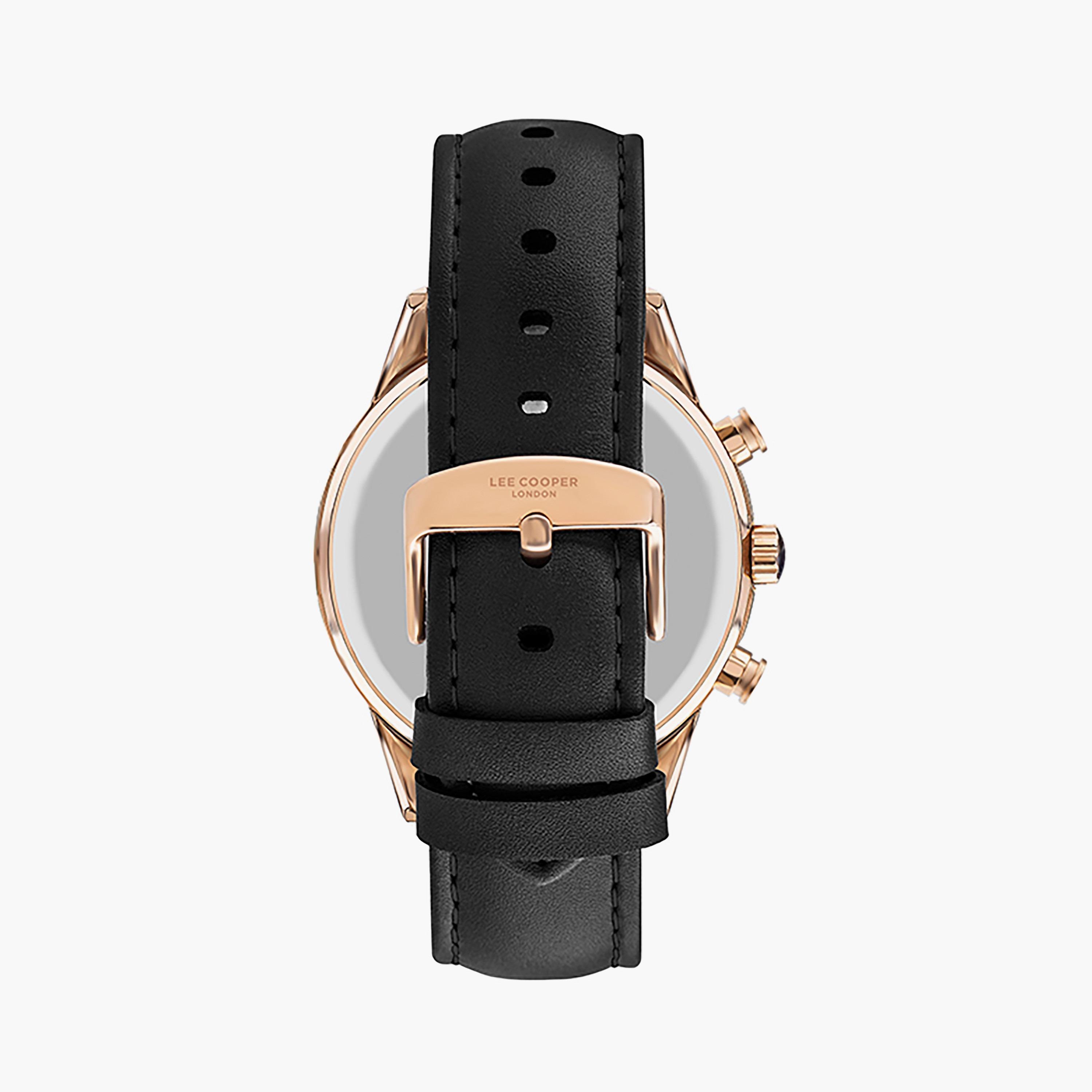  LC07506.451 | ساعة لي كوبر للرجال بسوار جلدي ذو كرونوغراف أسود-men-watchesandjewellery-watches-image-3