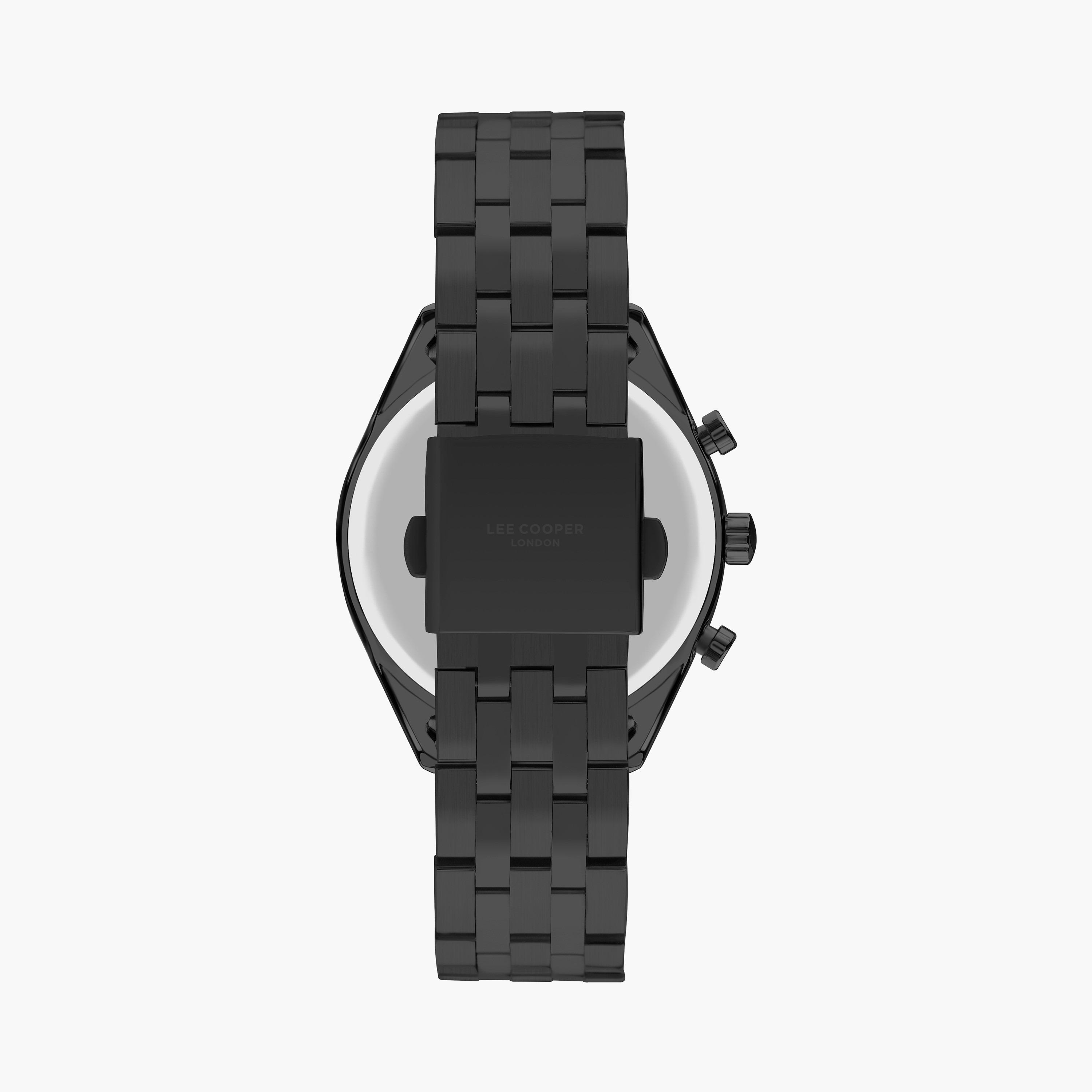  LC07533.690 | ساعة لي كوبر للرجال بسوار من ستانلس ستيل ذات كرونوغراف سوداء-men-watchesandjewellery-watches-image-3
