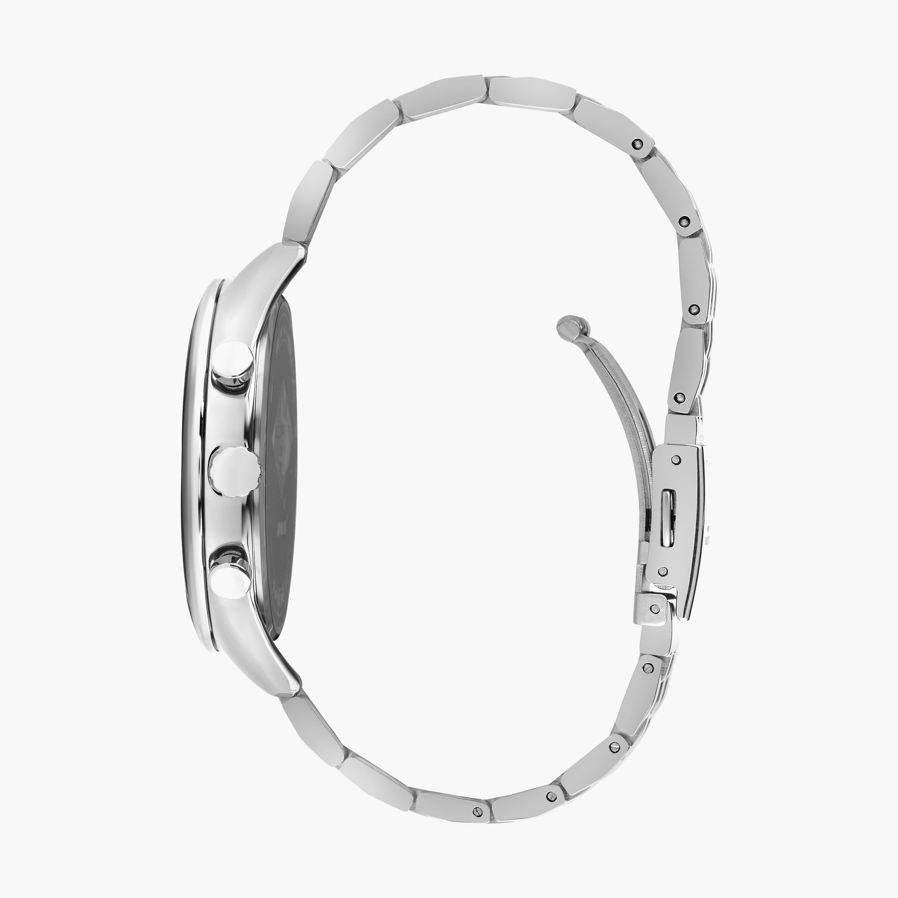  LC07533.390 | ساعة لي كوبر للرجال ذات كرونوغراف فضية بسوار من ستانلس ستيل-men-watchesandjewellery-watches-image-2