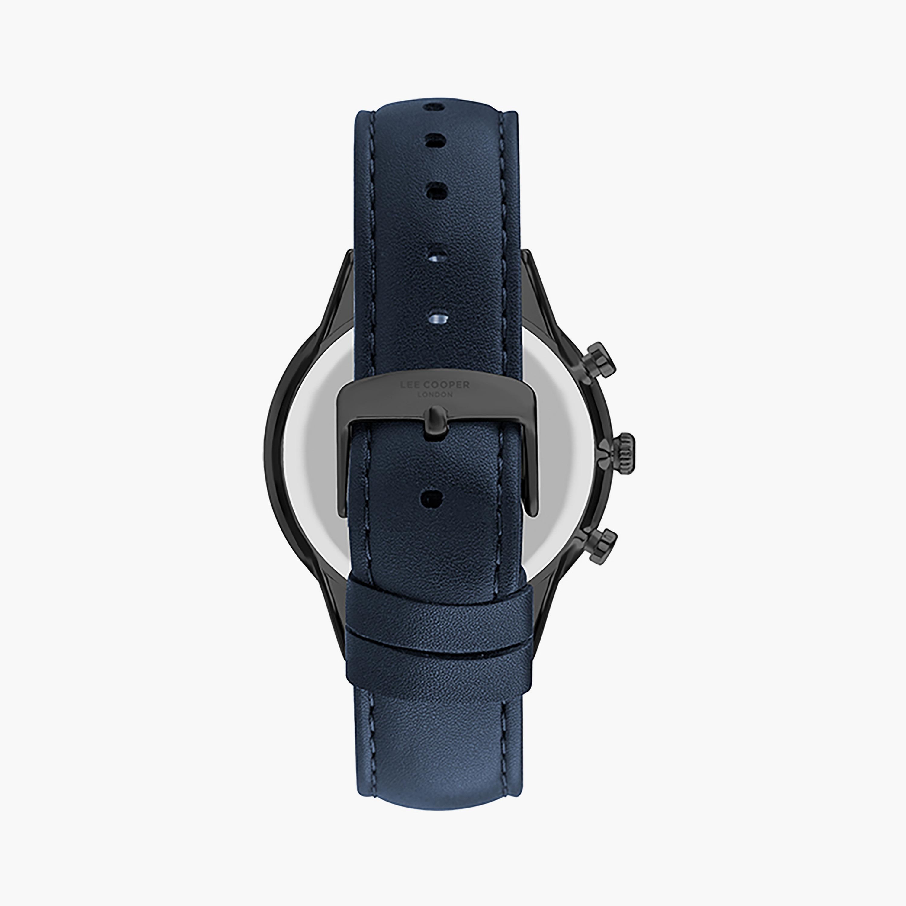  LC07465.099 | ساعة لي كوبر للرجال بسوار جلدي ذو كرونوغراف أزرق-men-watchesandjewellery-watches-image-3