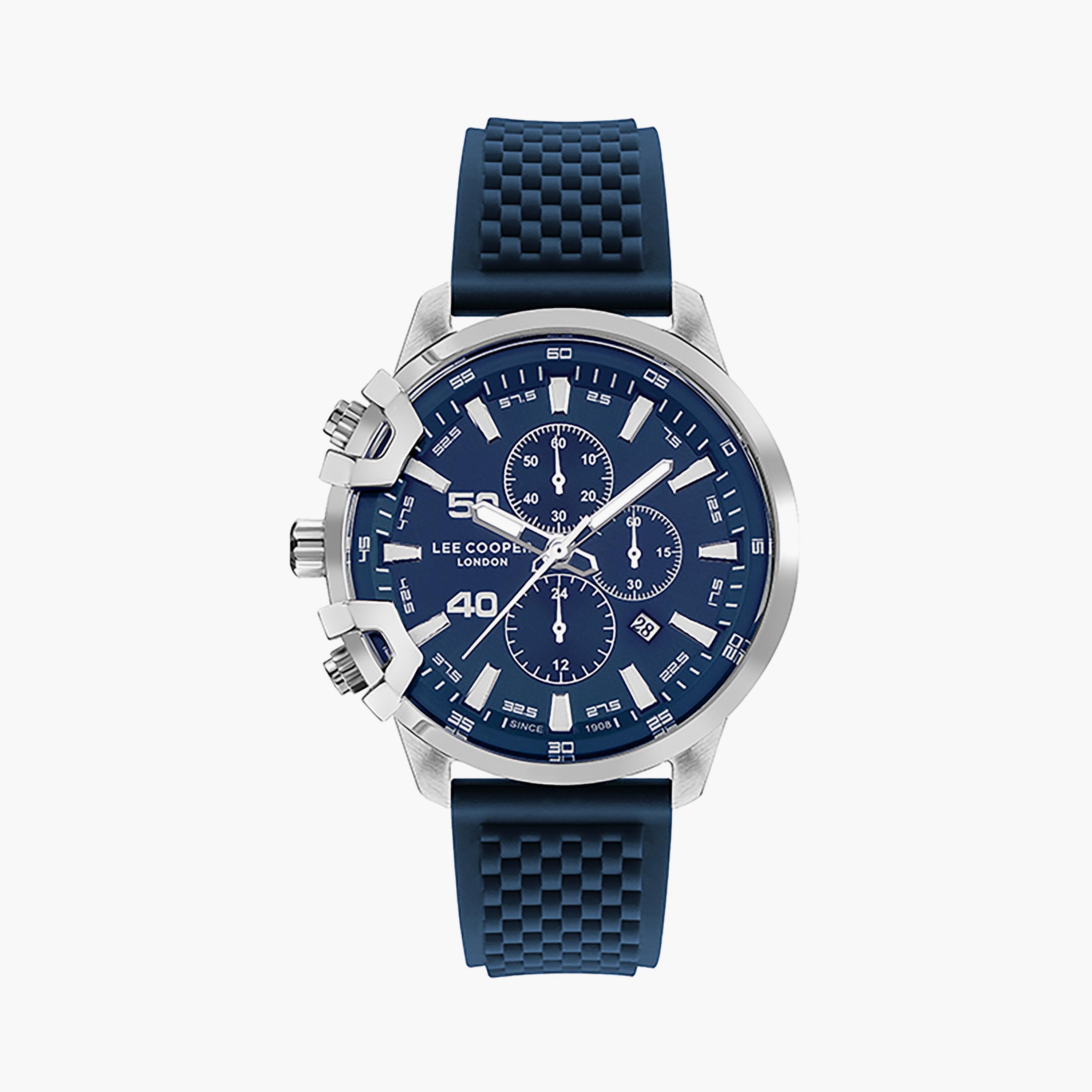  LC07470.390 | ساعة لي كوبر للرجال بسوار سيليكون ذو كرونوغراف أزرق-men-watchesandjewellery-watches-image-1