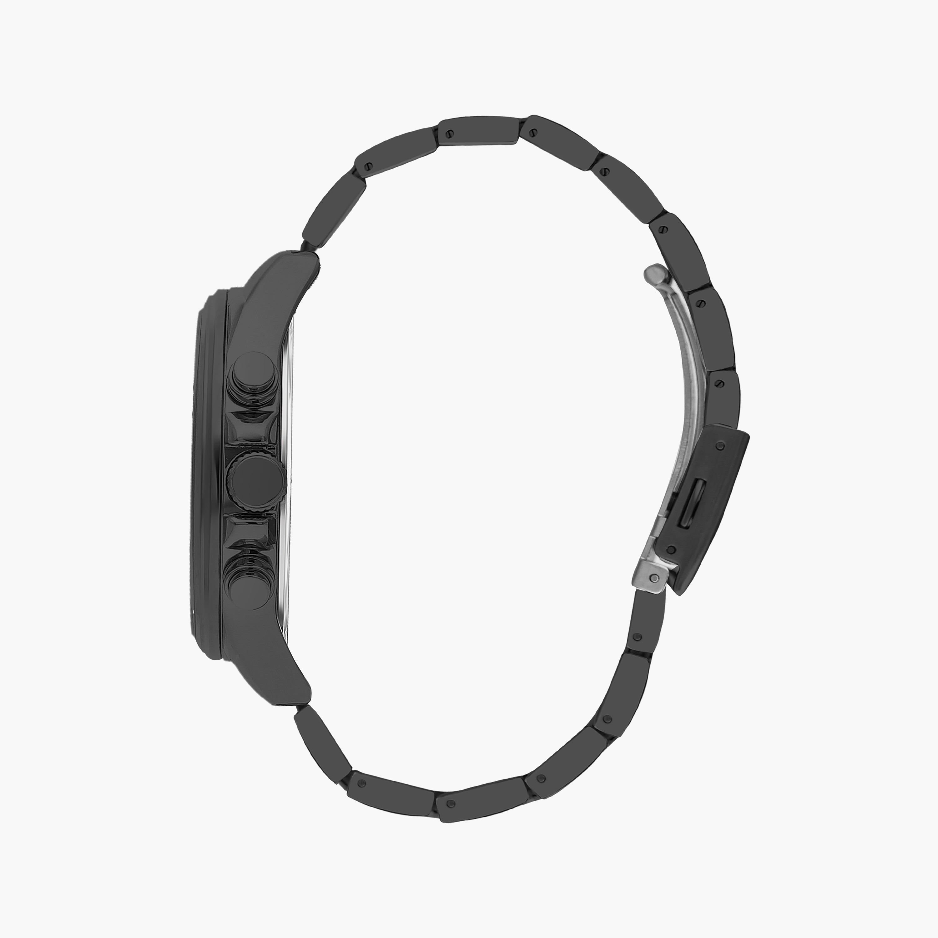 Lee Cooper Men Black Chronograph Stainless Steel Strap Watch | LC07486.050-men-watchesandjewellery-watches-image-2