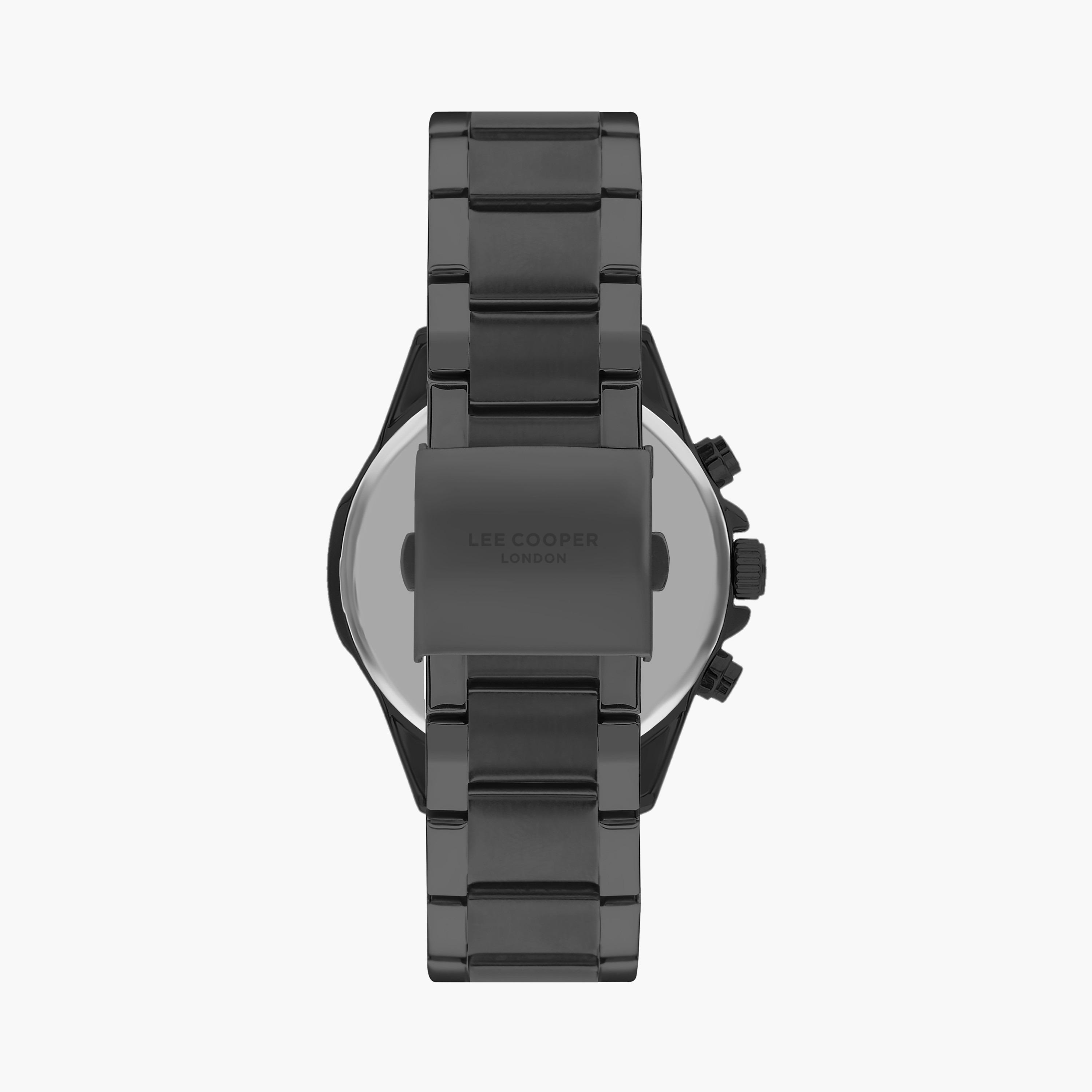 Lee Cooper Men Black Chronograph Stainless Steel Strap Watch | LC07486.050-men-watchesandjewellery-watches-image-3