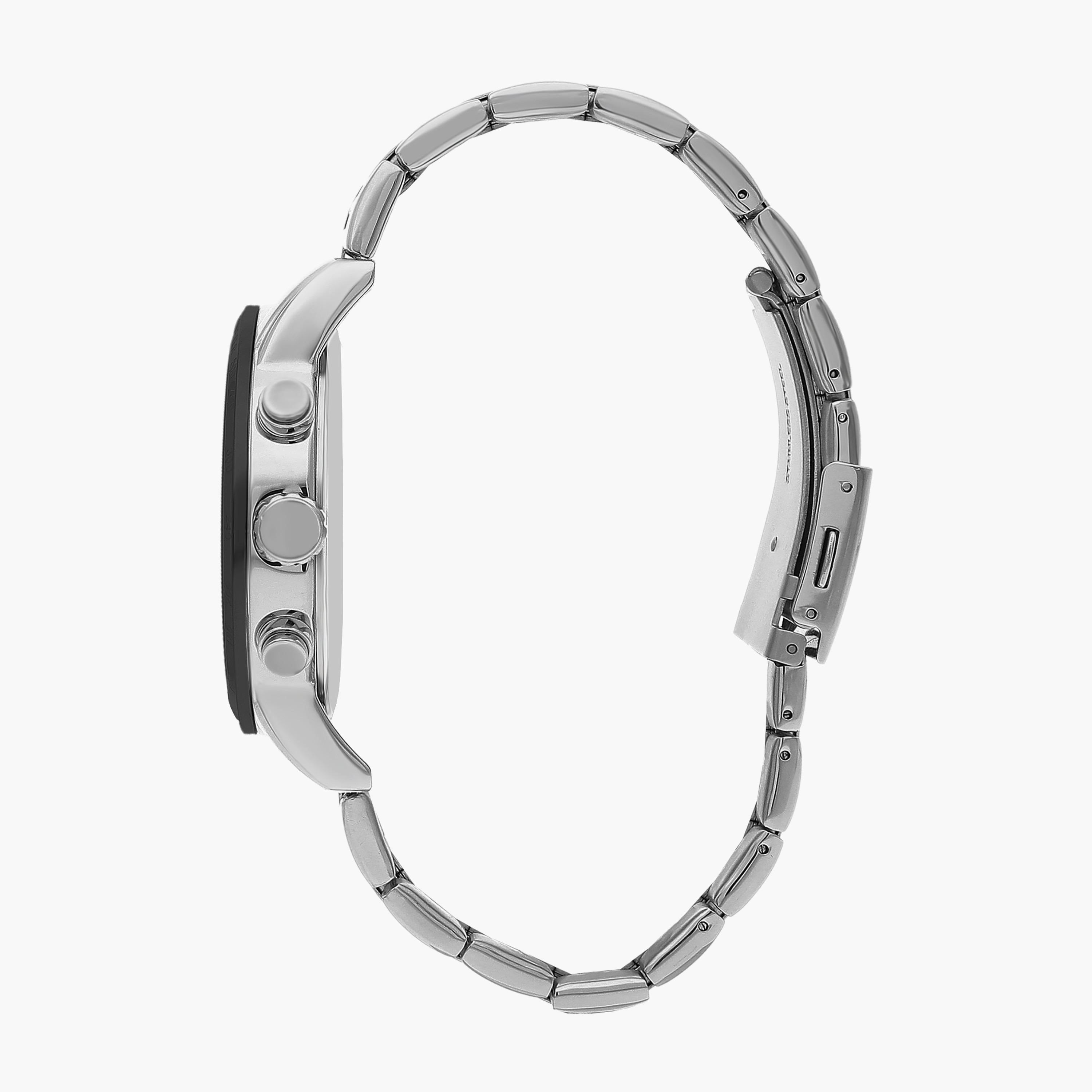  LC07505.370 | ساعة لي كوبر للرجال ذات كرونوغراف فضية بسوار من ستانلس ستيل-men-watchesandjewellery-watches-image-2