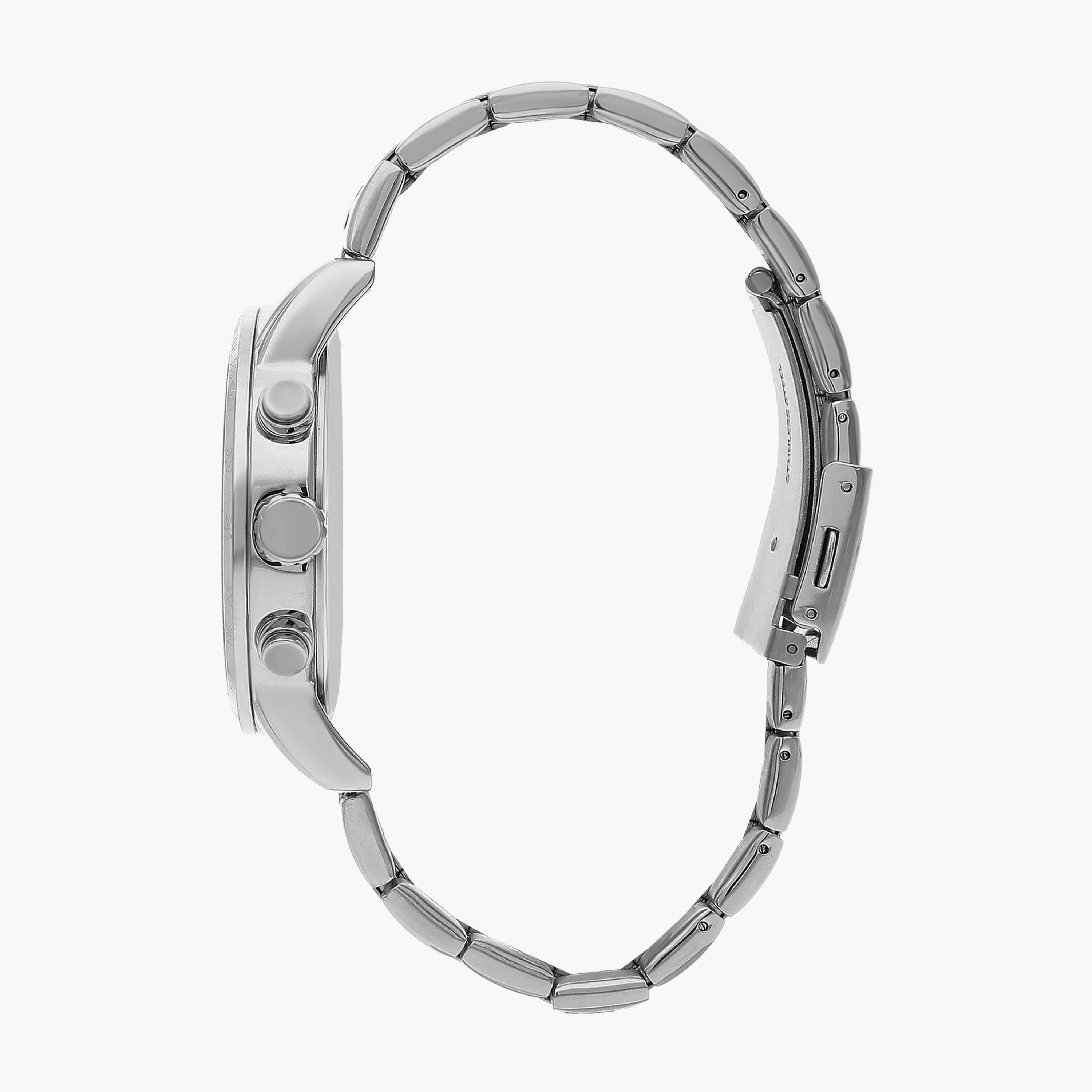  LC07505.390 | ساعة لي كوبر للرجال ذات كرونوغراف فضية بسوار من ستانلس ستيل-men-watchesandjewellery-watches-image-2