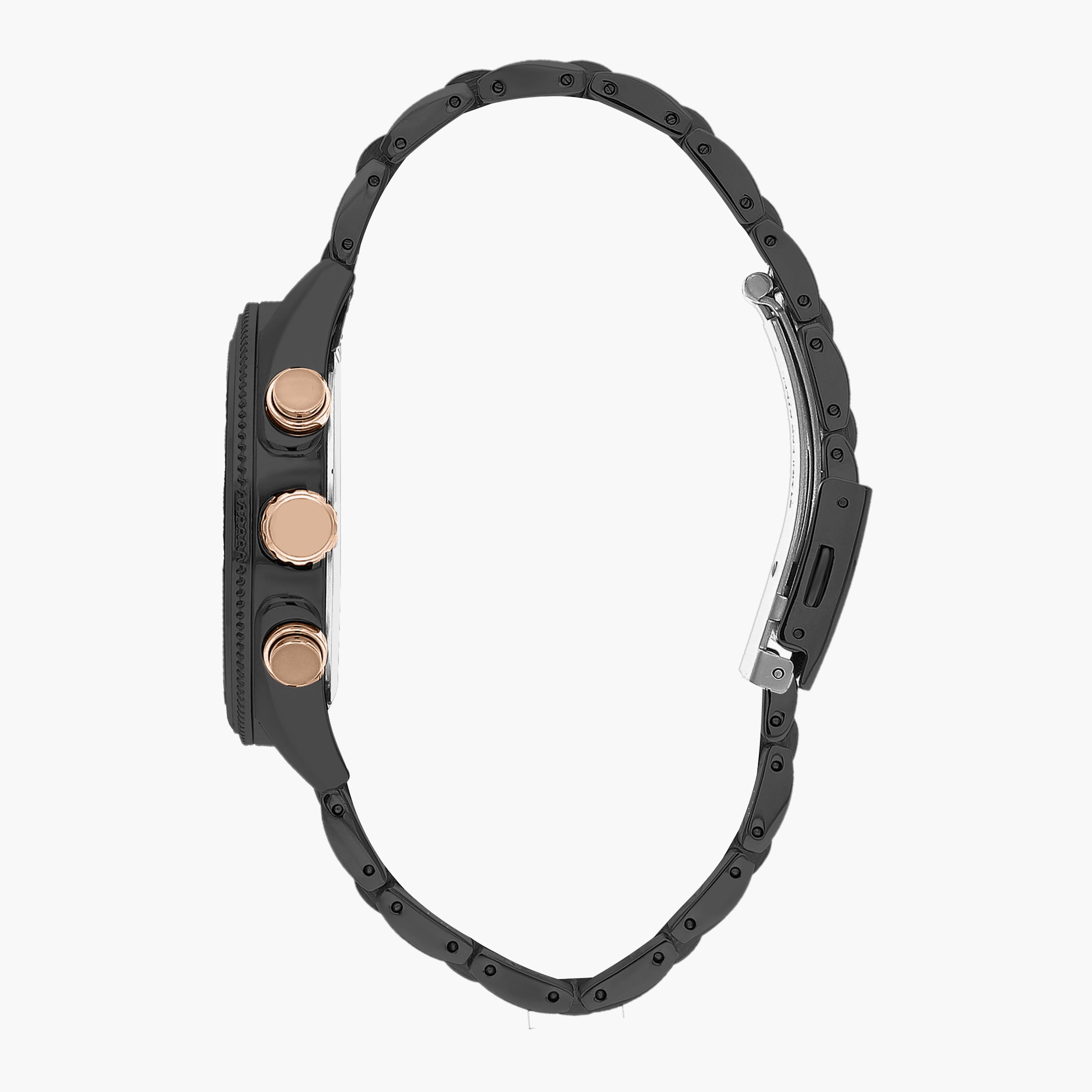  LC07479.690 | ساعة لي كوبر للرجال بسوار من ستانلس ستيل ذات كرونوغراف سوداء-men-watchesandjewellery-watches-image-2