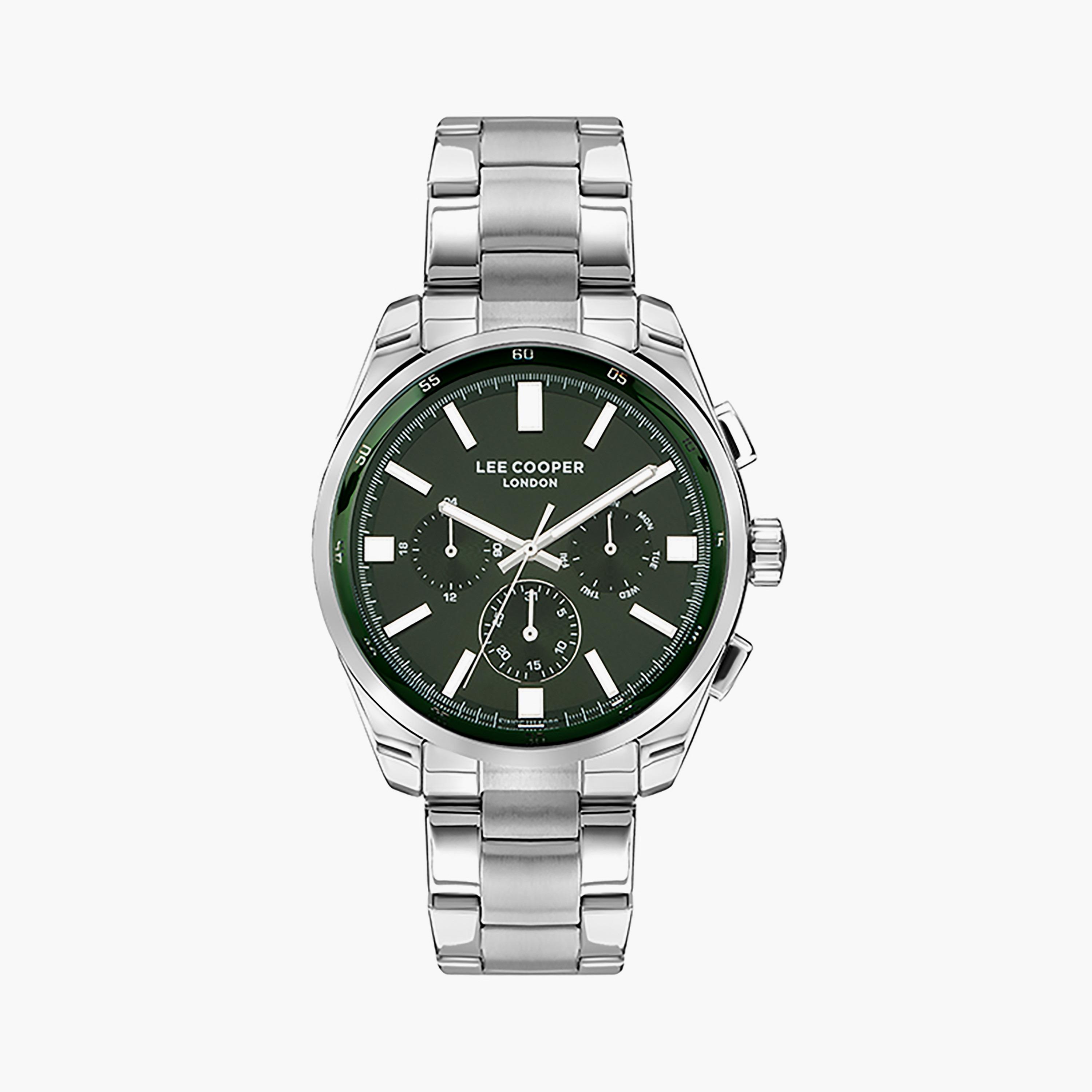  LC07513.370 | ساعة لي كوبر للرجال ذات كرونوغراف فضية بسوار من ستانلس ستيل-men-watchesandjewellery-watches-image-1